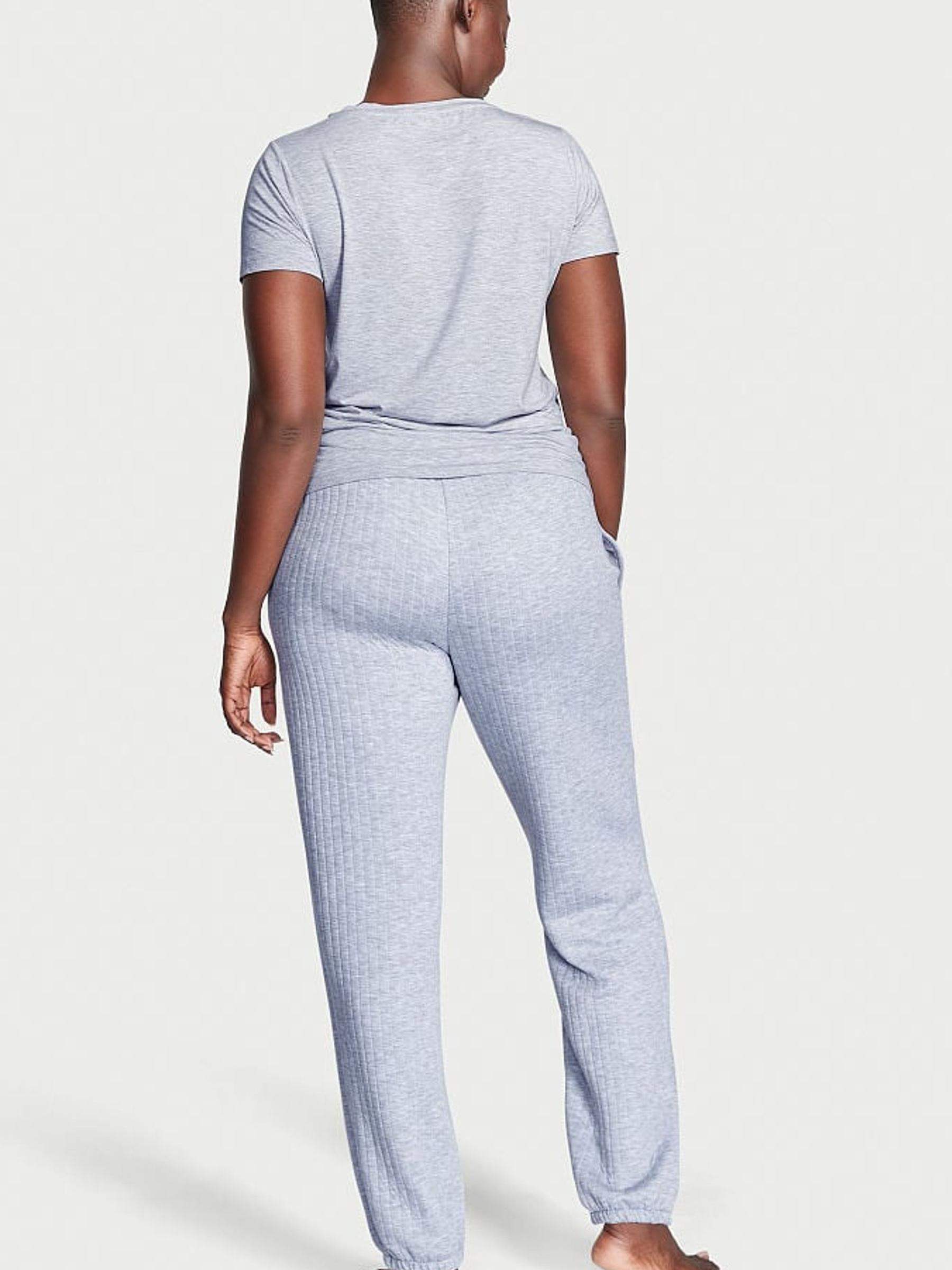 Medium Heather Grey Waffle Long Pyjama Set - Image 2 of 3