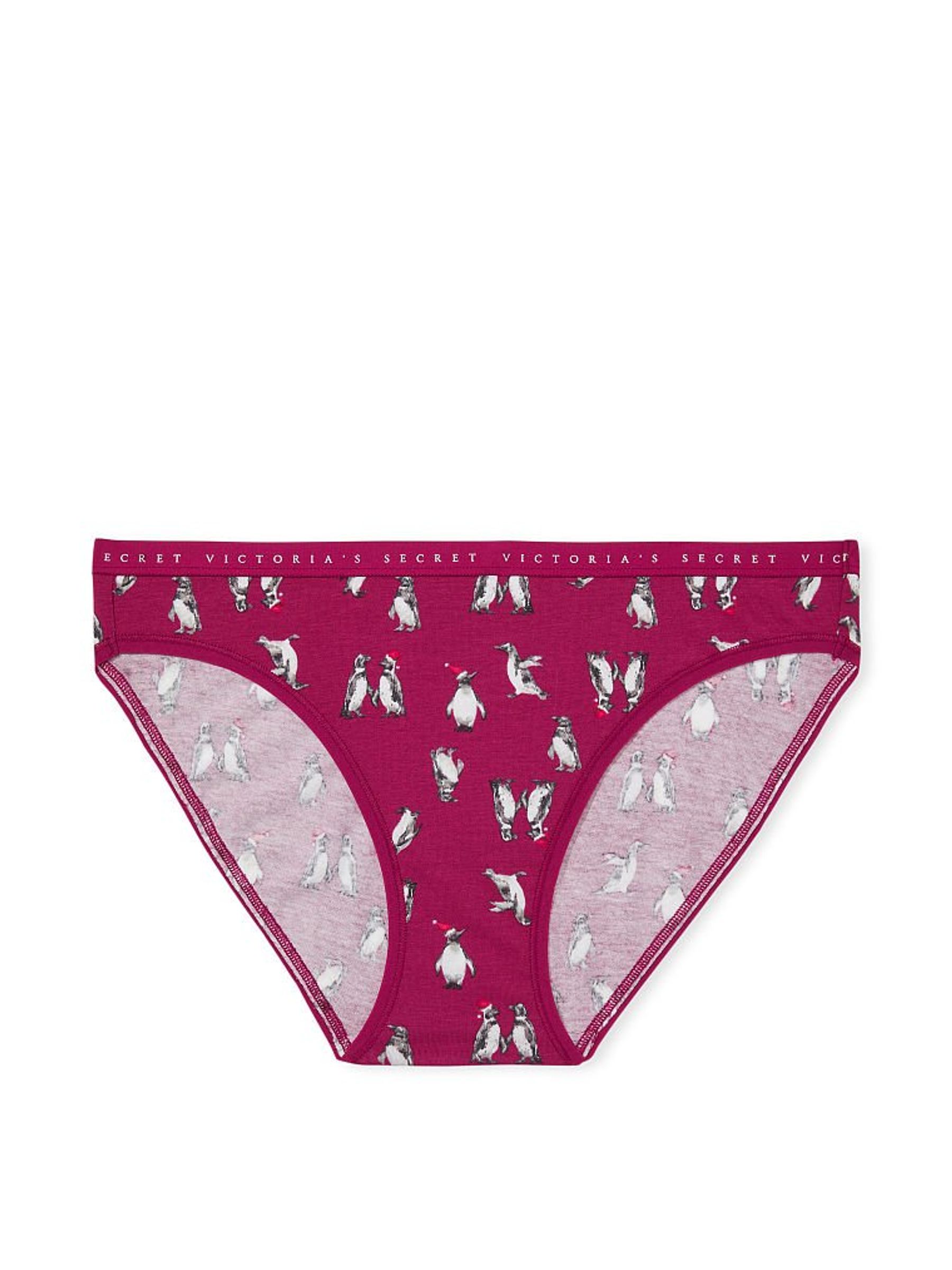 Purple Festive Penguins Stretch Cotton Bikini Panty - Image 3 of 3