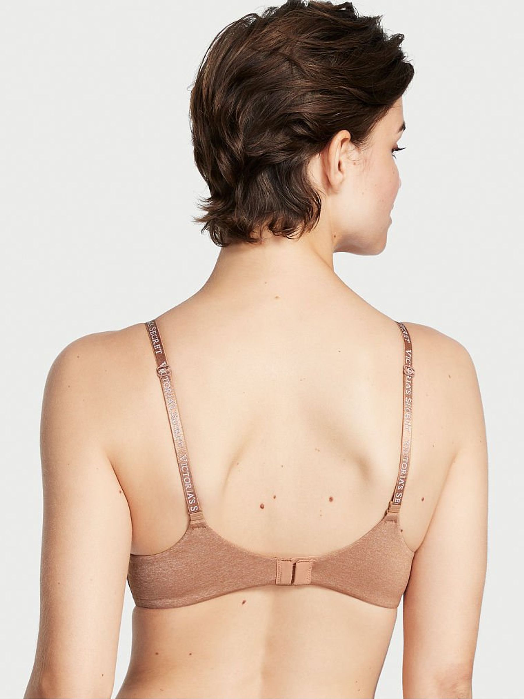 Brilliant Blush Nude T Shirt Logo Strap Bra - Image 2 of 4