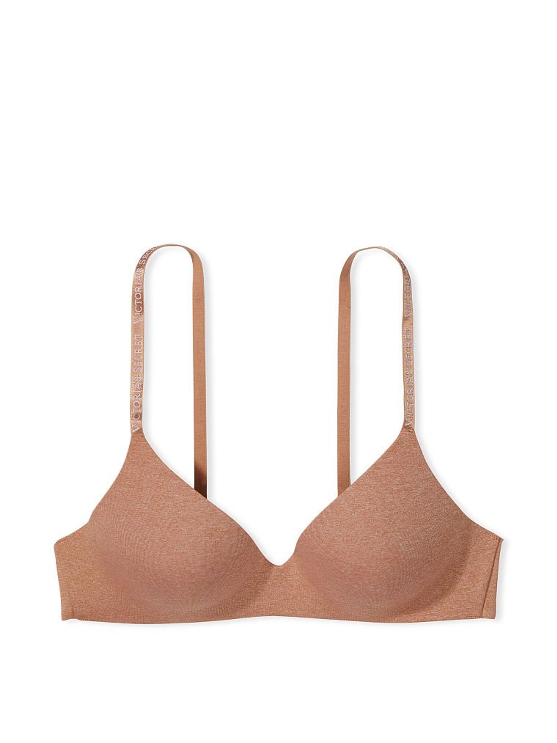Brilliant Blush Nude T Shirt Logo Strap Bra - Image 3 of 4