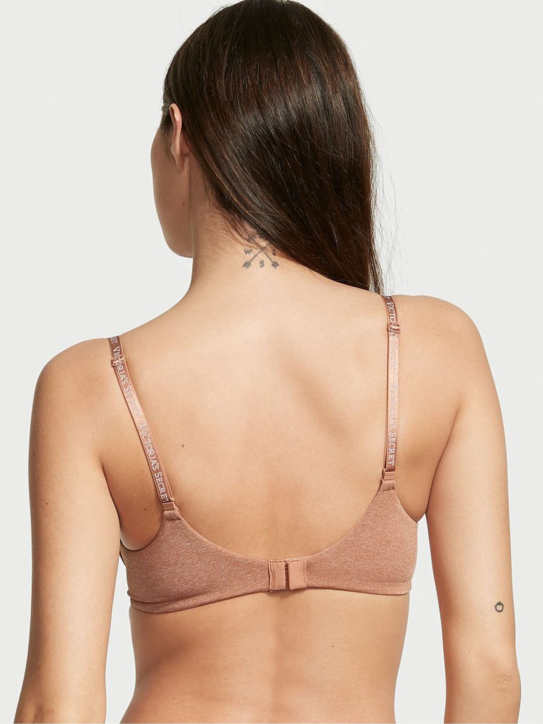 Brilliant Blush Regular Cup Push Up Bra Full Cup Bra  Smooth Heathered with Logo Detail - Image 2 of 3
