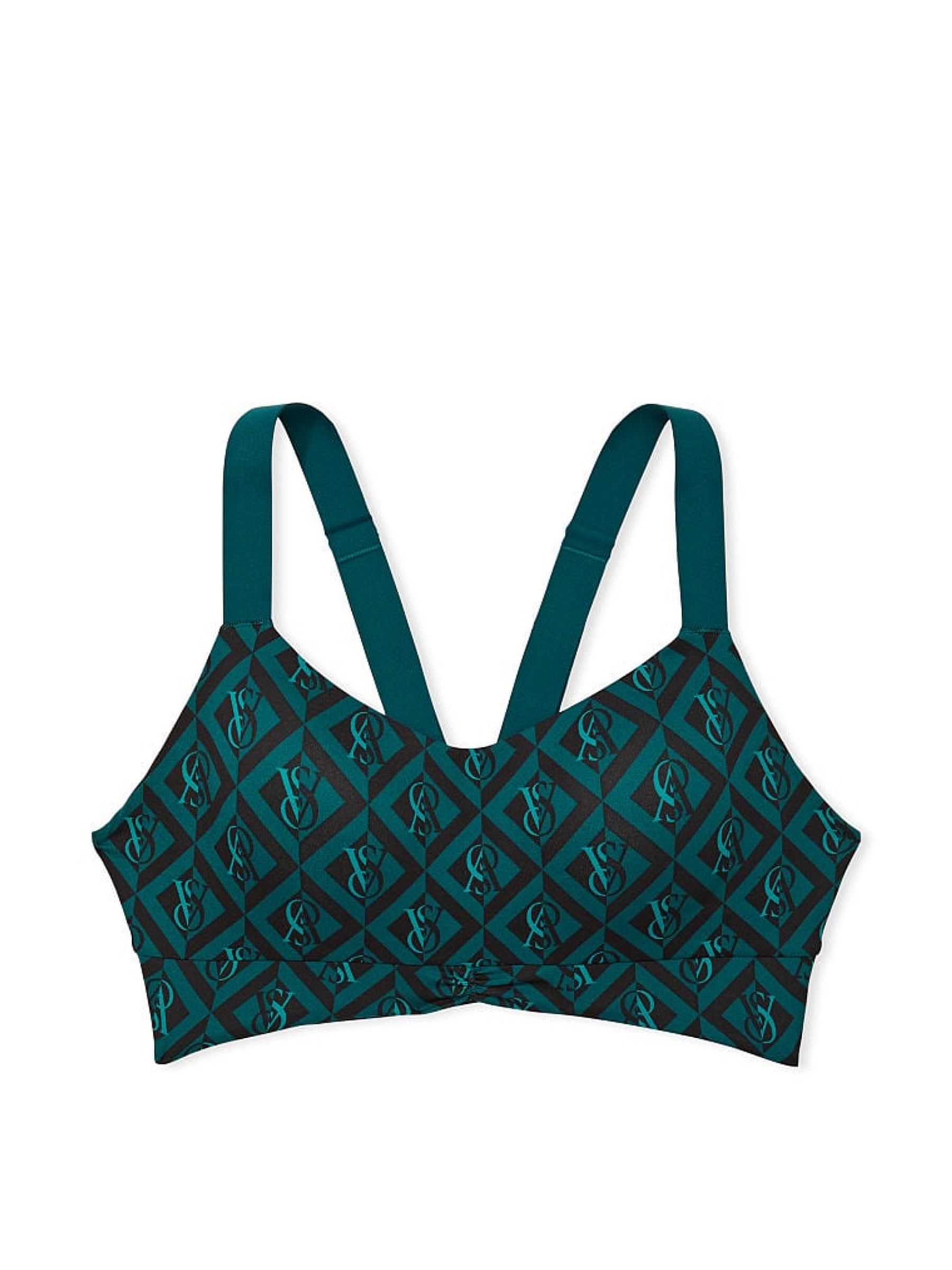 Deepest Green Love Cloud Ruched Sports Bra - Image 4 of 4