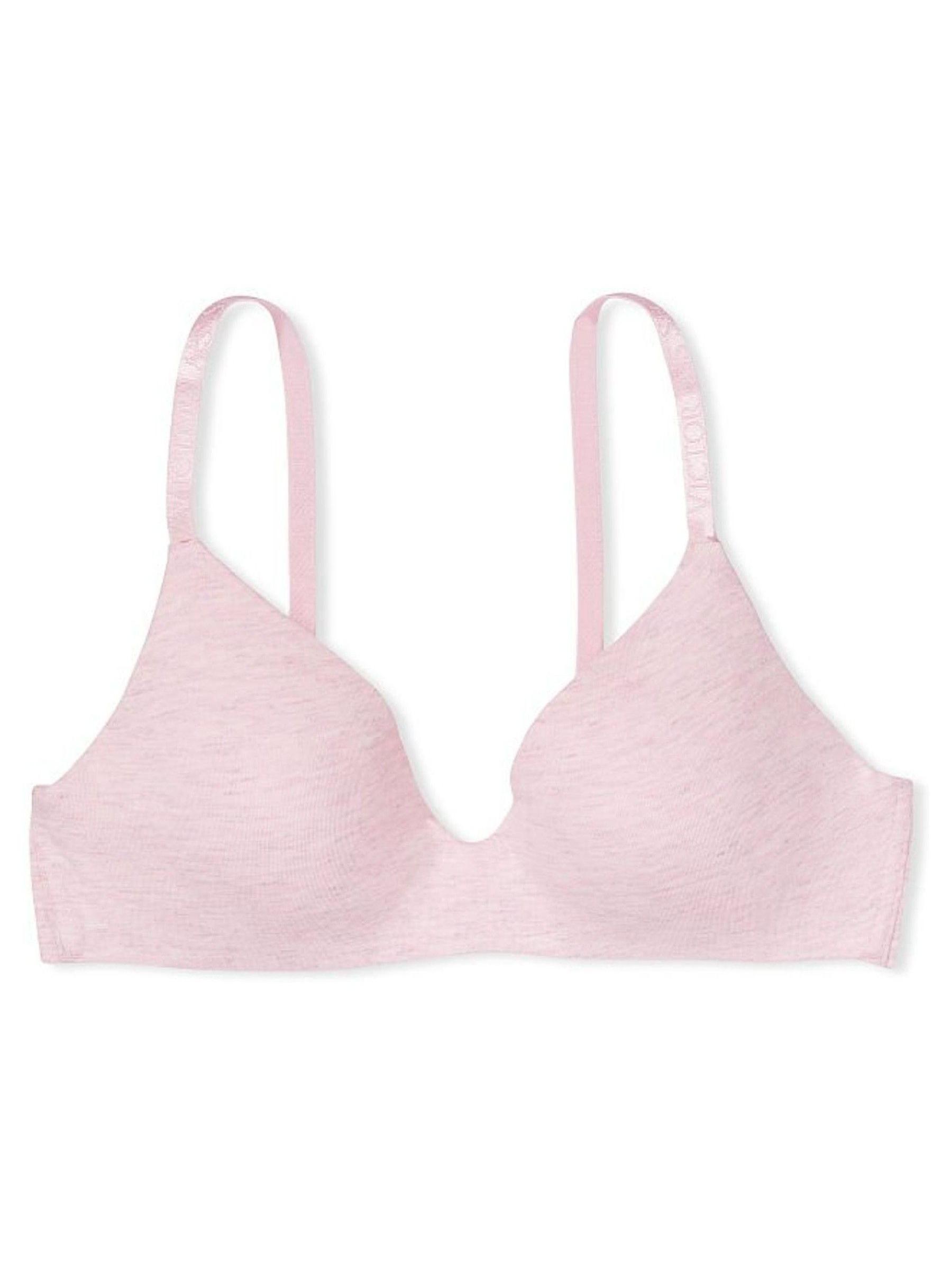 Pink Petal Heather Pink Smooth Logo Strap Lightly Lined Non Wired T-Shirt Bra - Image 3 of 4