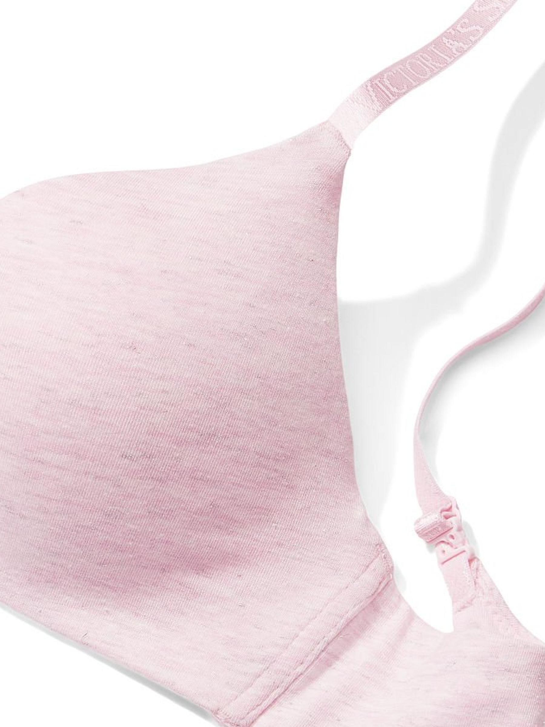 Pink Petal Heather Pink Smooth Logo Strap Lightly Lined Non Wired T-Shirt Bra - Image 4 of 4
