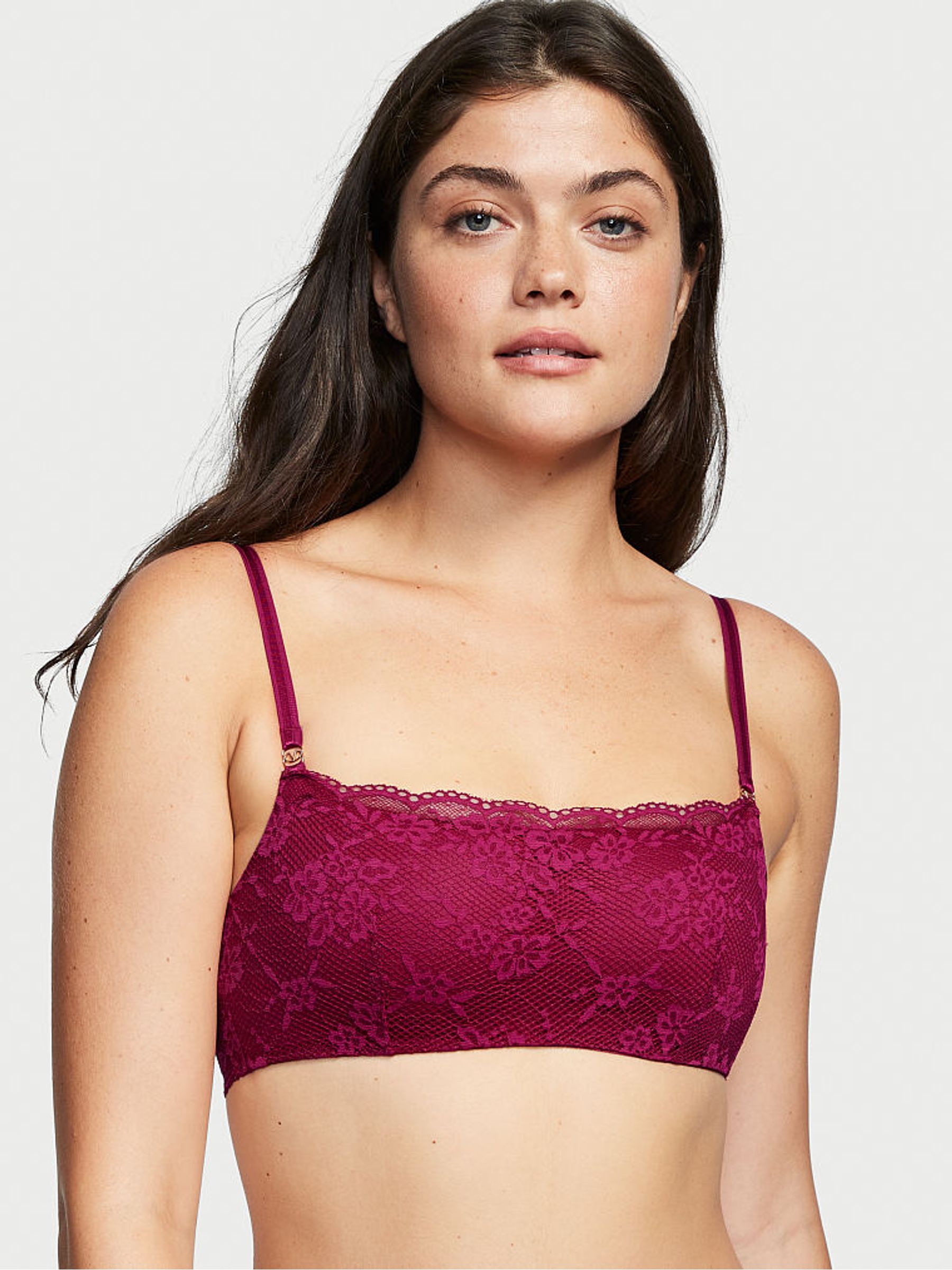 Claret Red Smooth Lightly Lined Non Wired Lounge Bra - Image 1 of 3