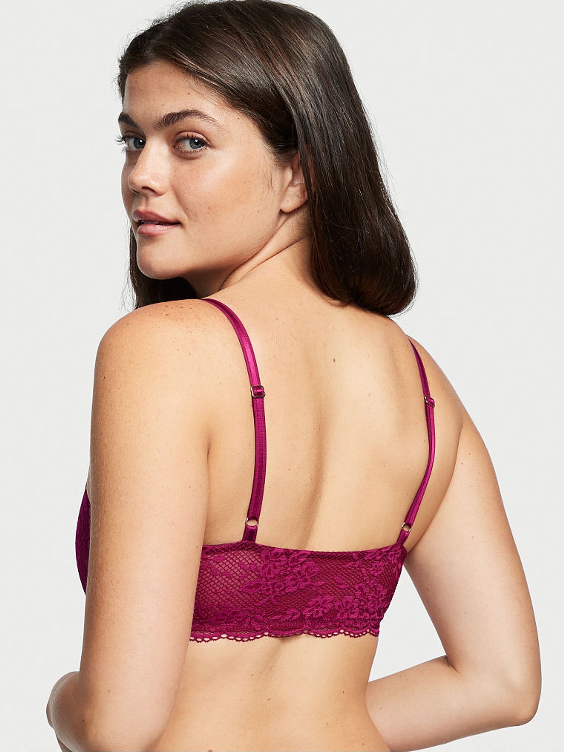 Claret Red Smooth Lightly Lined Non Wired Lounge Bra - Image 2 of 3