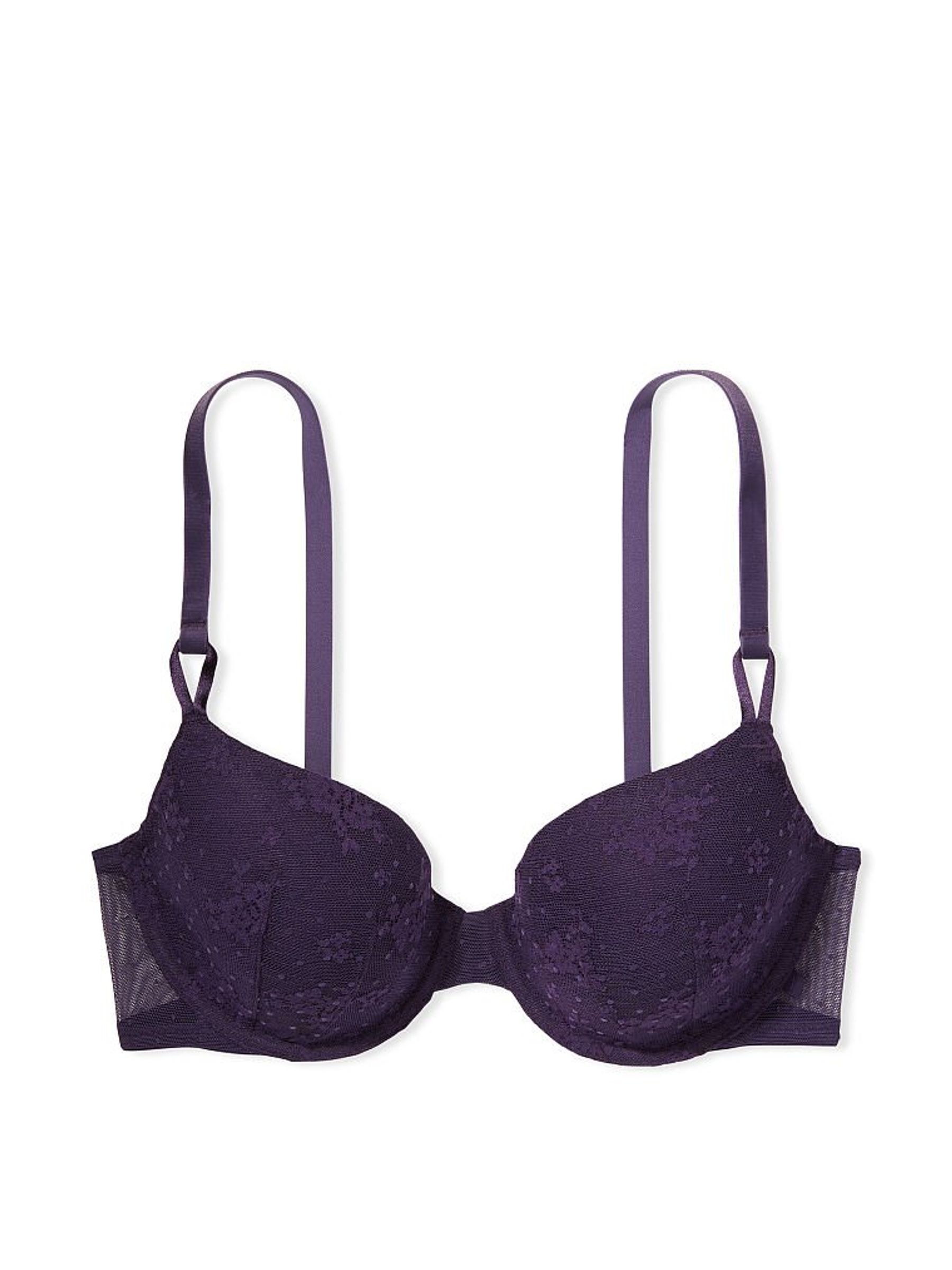 Gothic Purple Lightly Lined TShirt Demi Bra - Image 3 of 4