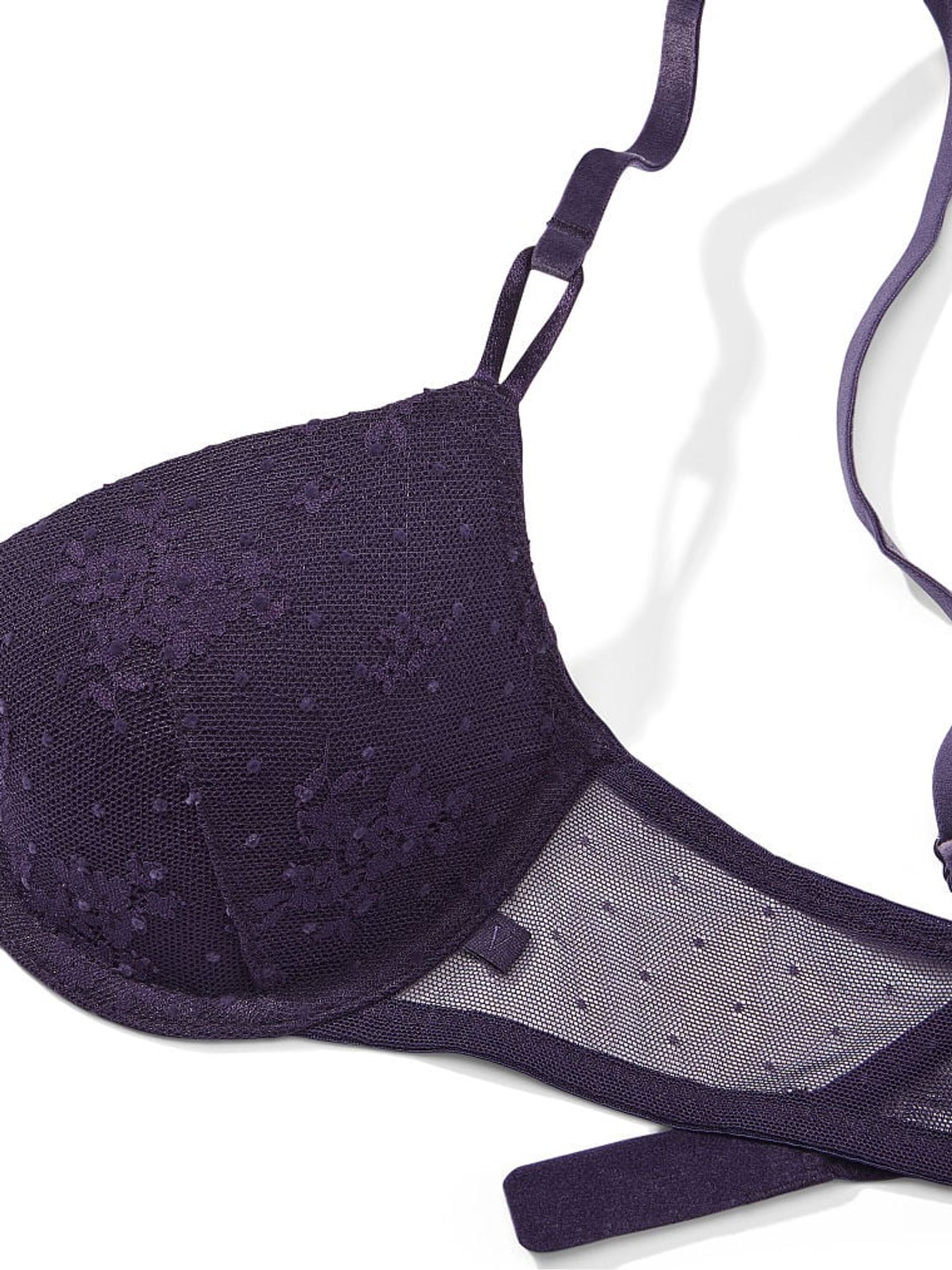 Gothic Purple Lightly Lined TShirt Demi Bra - Image 4 of 4