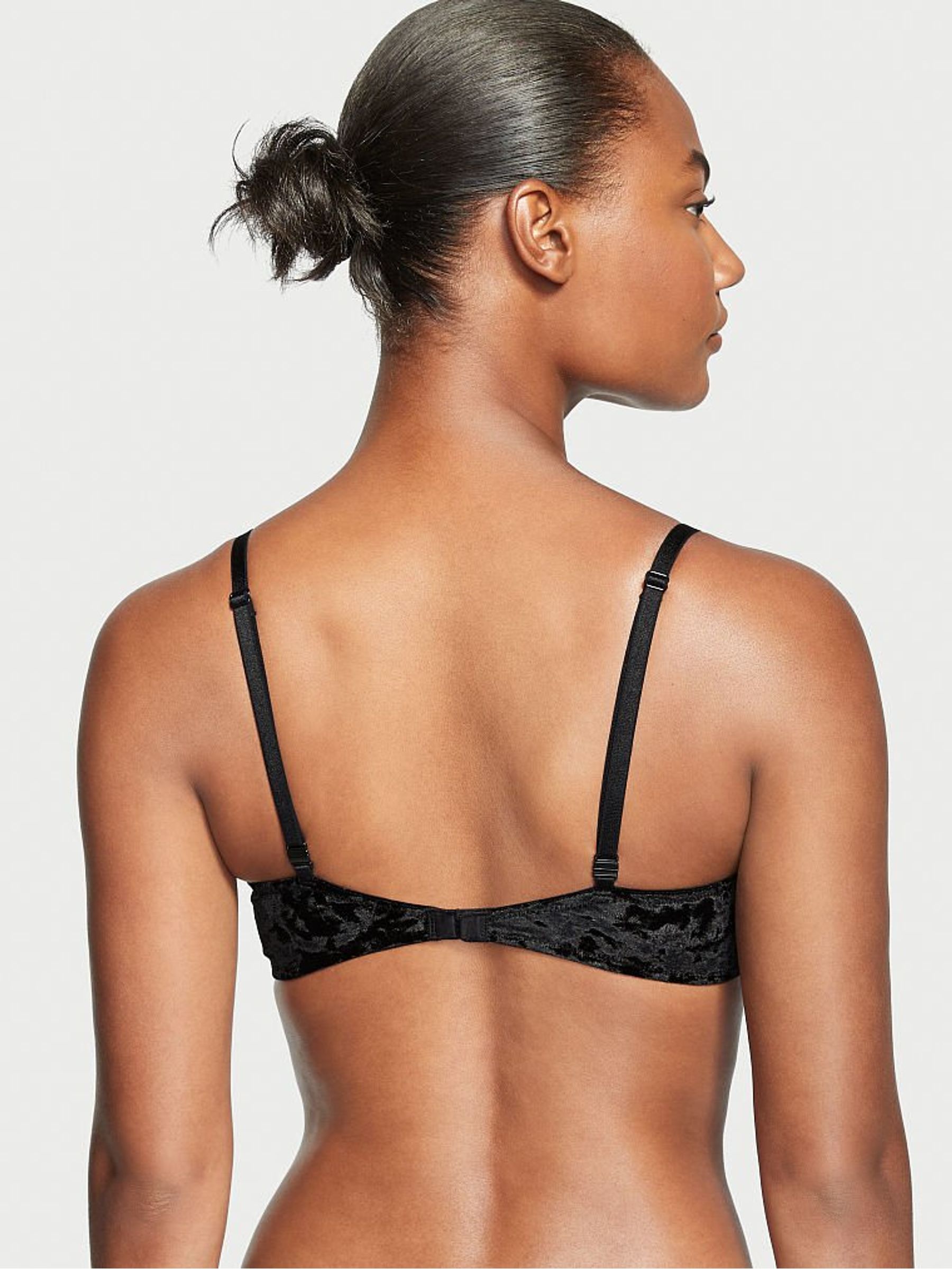 Black Lightly Lined TShirt Demi Bra - Image 2 of 4