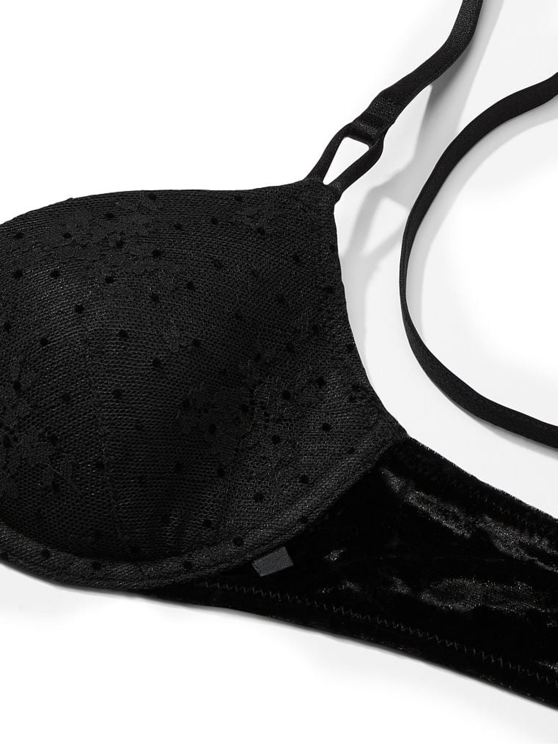 Black Lightly Lined TShirt Demi Bra - Image 4 of 4