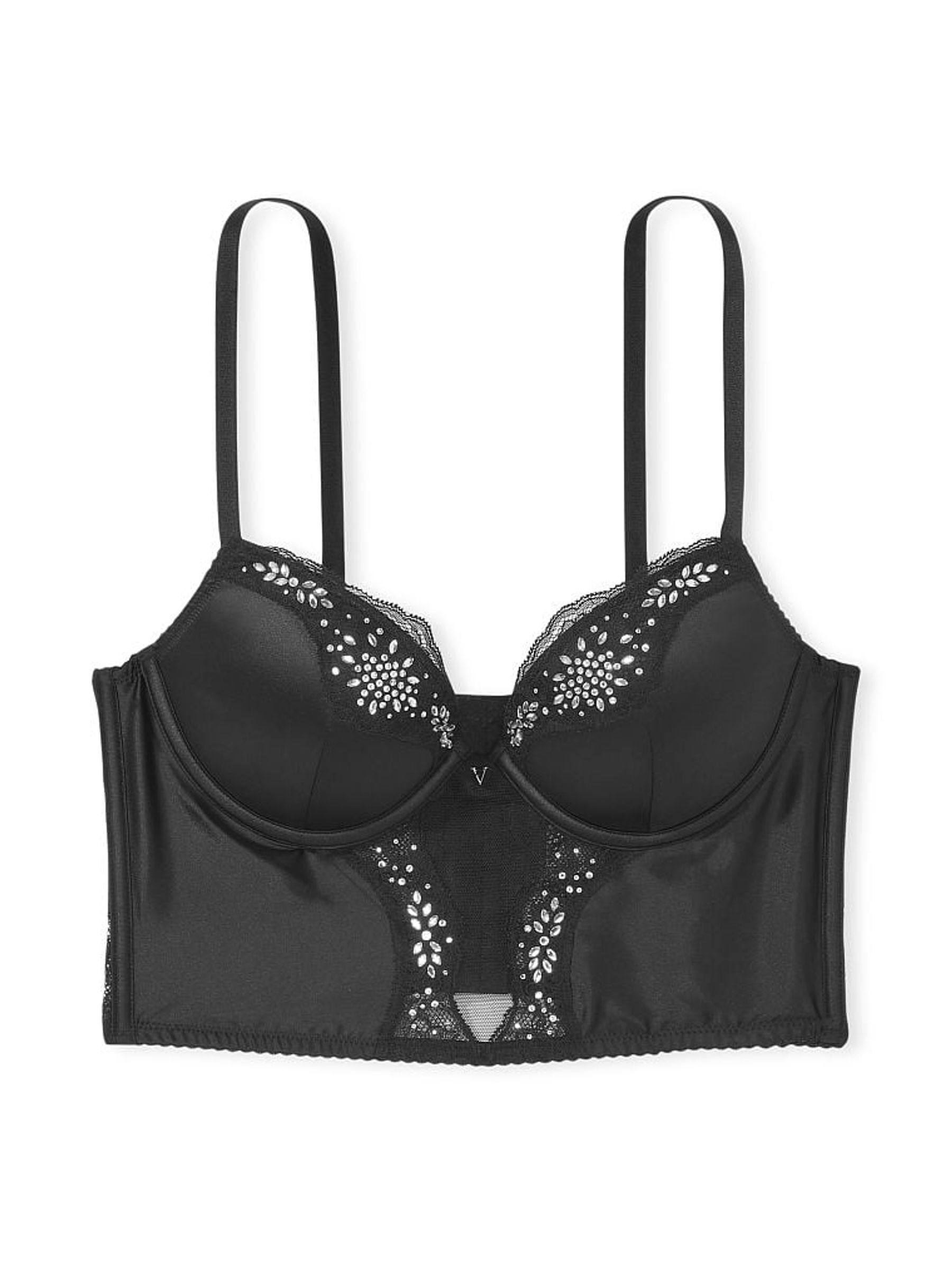 Black Push Up Corset Bra Top - Image 4 of 4