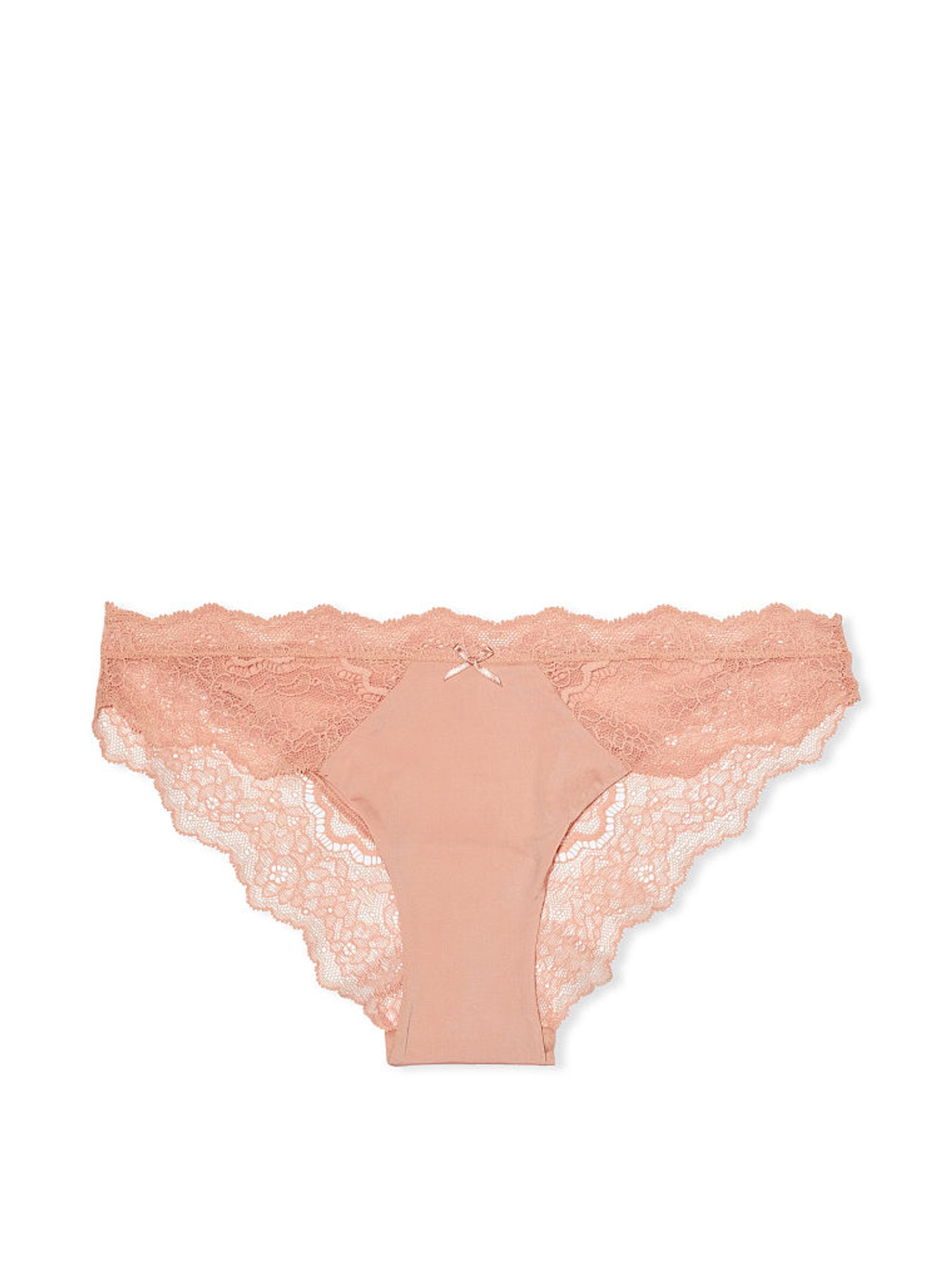 Evening Blush Nude Lace Trim Cheekini Knickers - Image 3 of 3