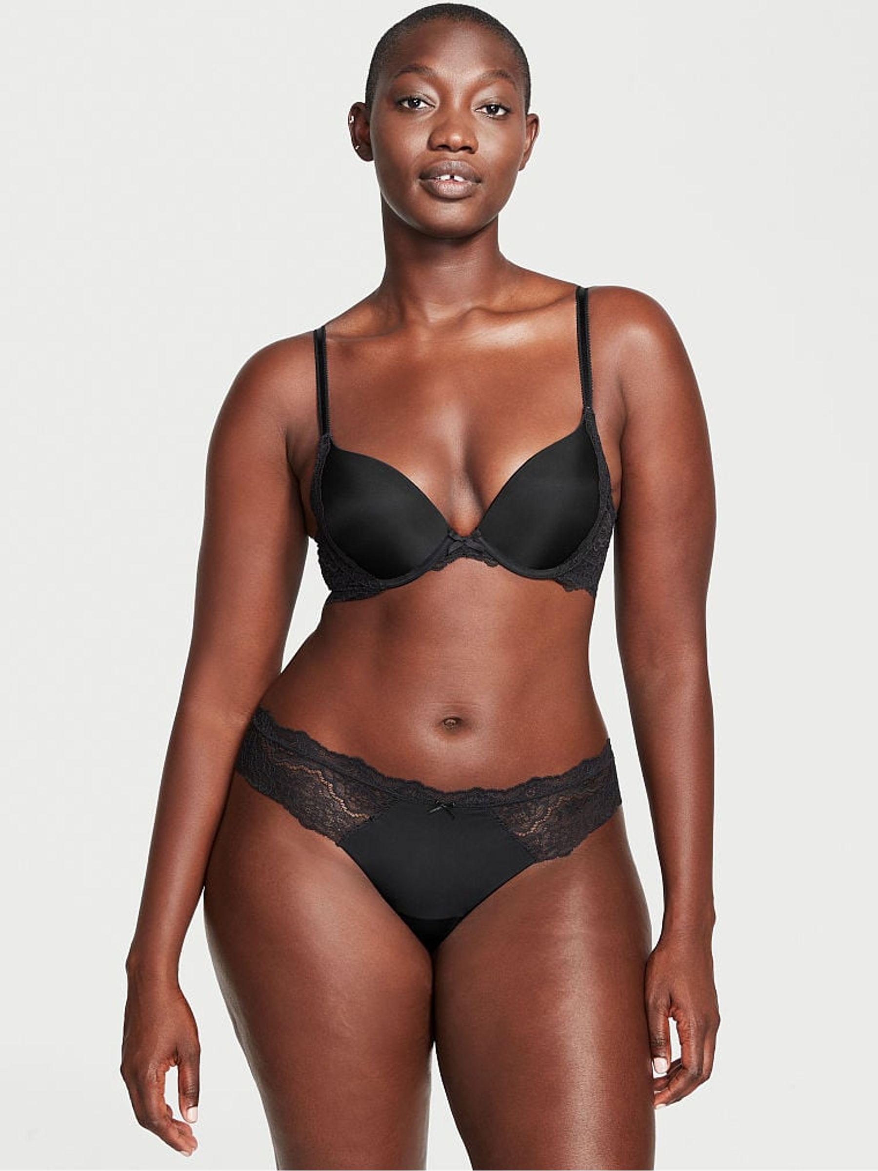Black Lace Trim Knickers - Image 1 of 1