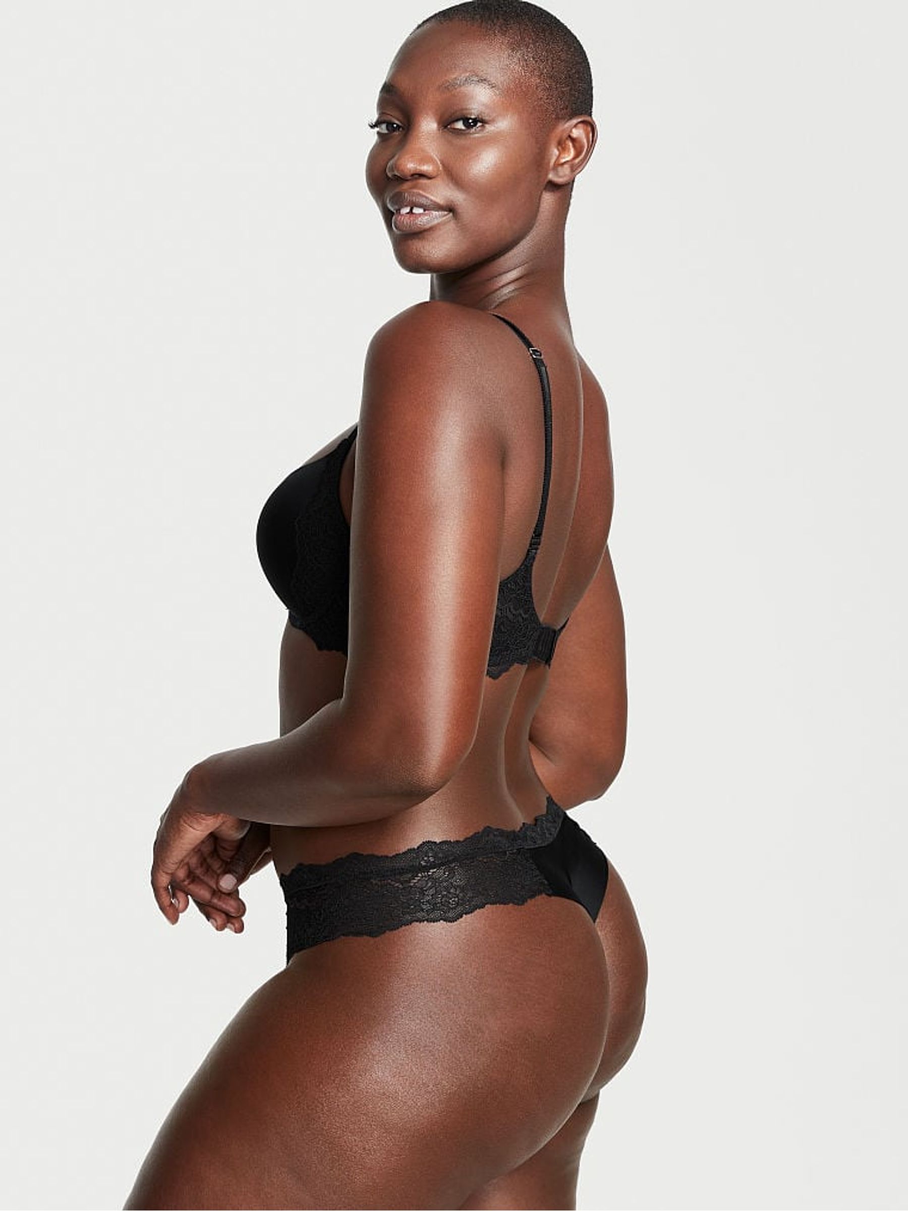 Black Lace Trim Knickers - Image 2 of 3