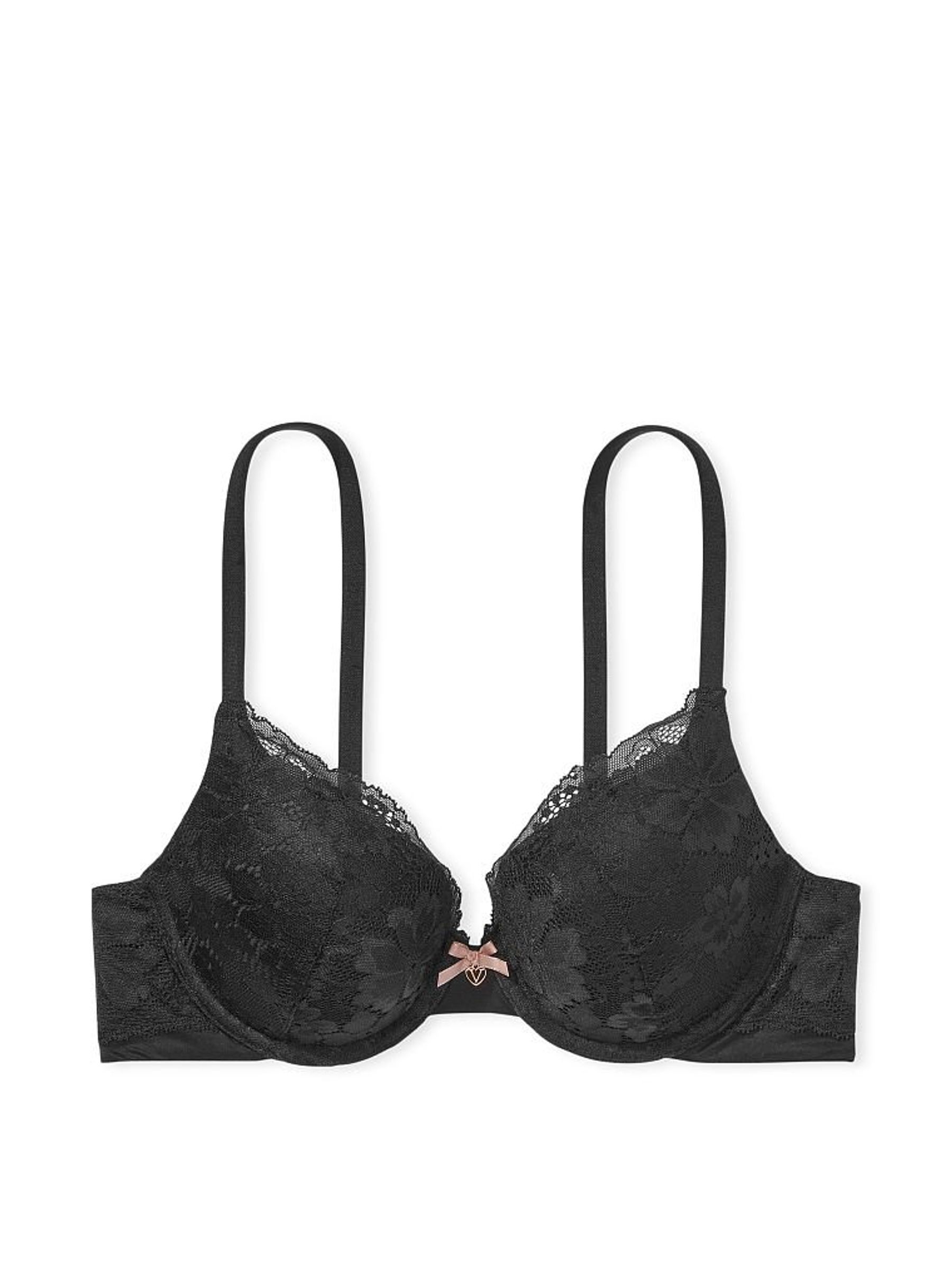 Black Lace Full Cup Push Up Bra - Image 3 of 3
