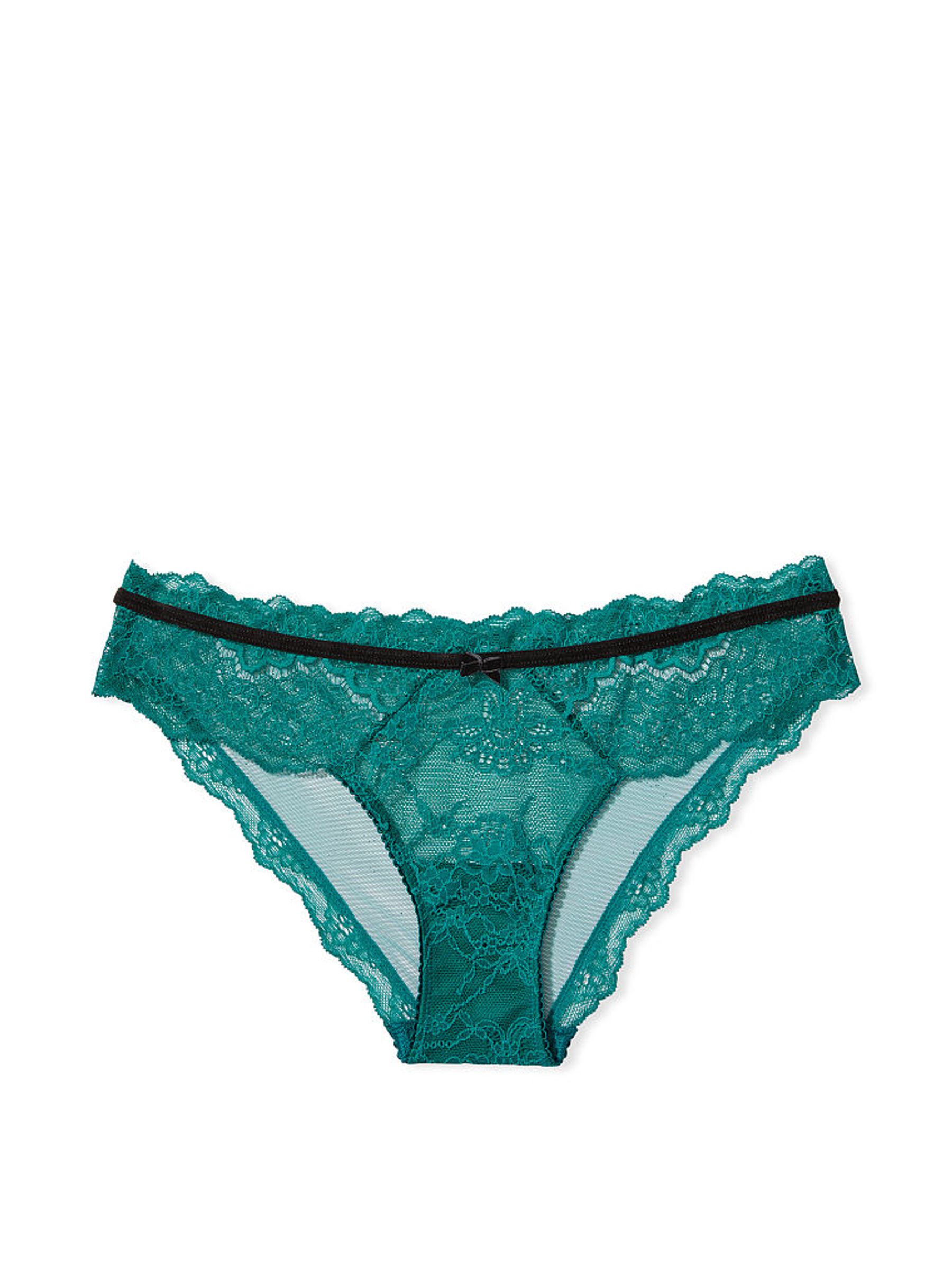 Deepest Green Lace Cheeky Knickers - Image 3 of 3