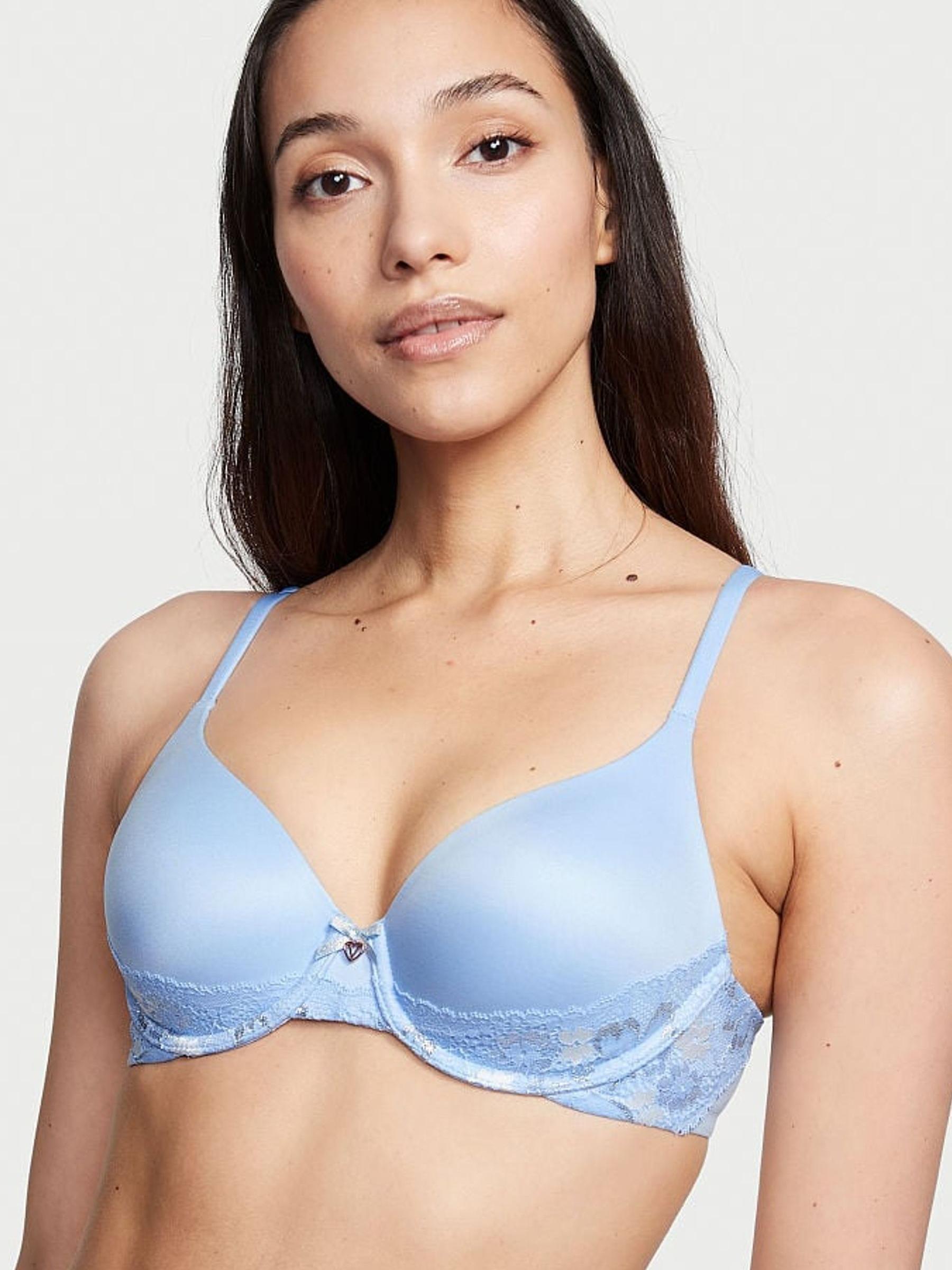 Morning Sky Blue Smooth Lightly Lined Full Cup Bra - Image 1 of 3