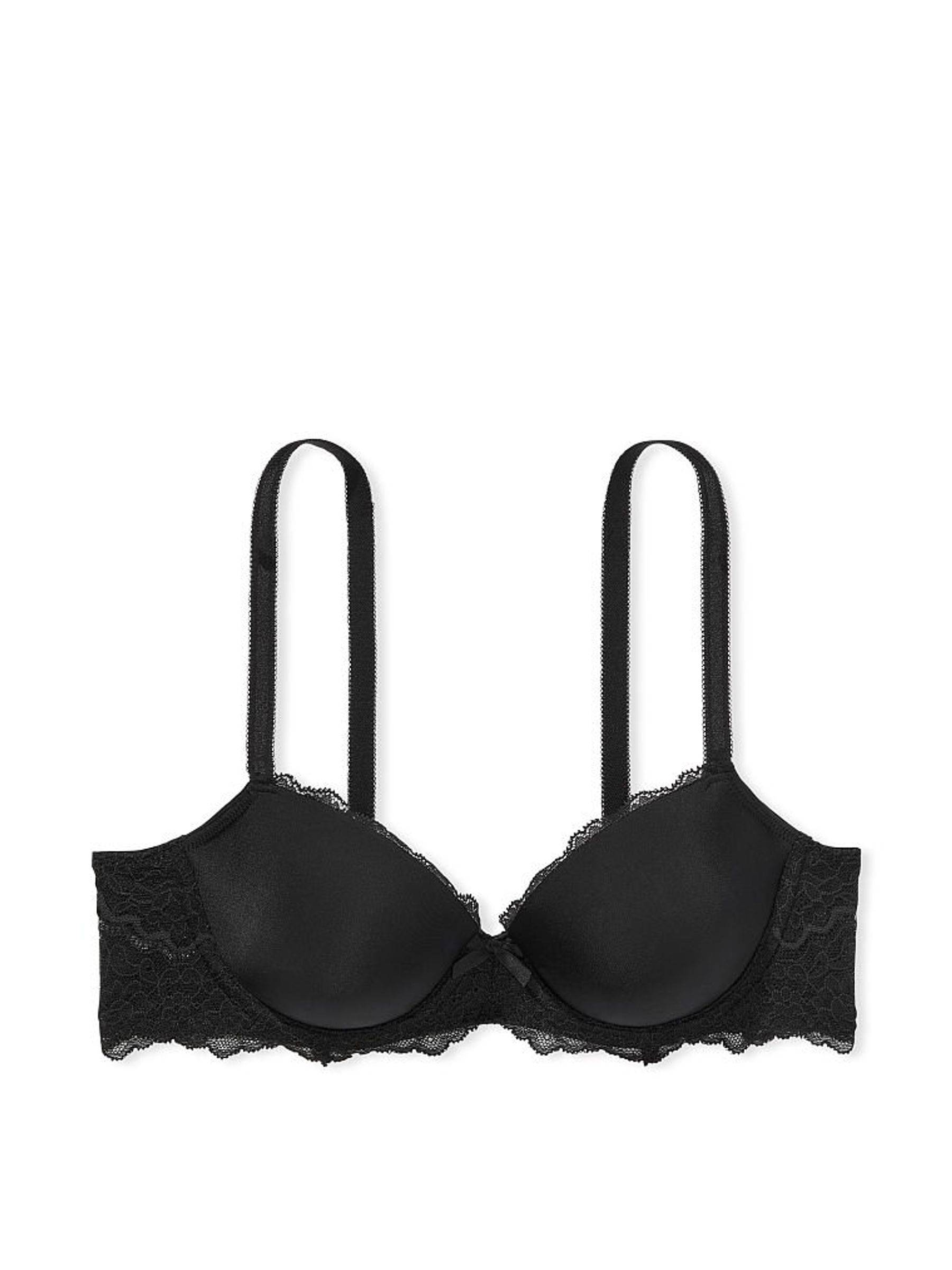 Black Smooth Demi Lightly Lined Bra - Image 3 of 3