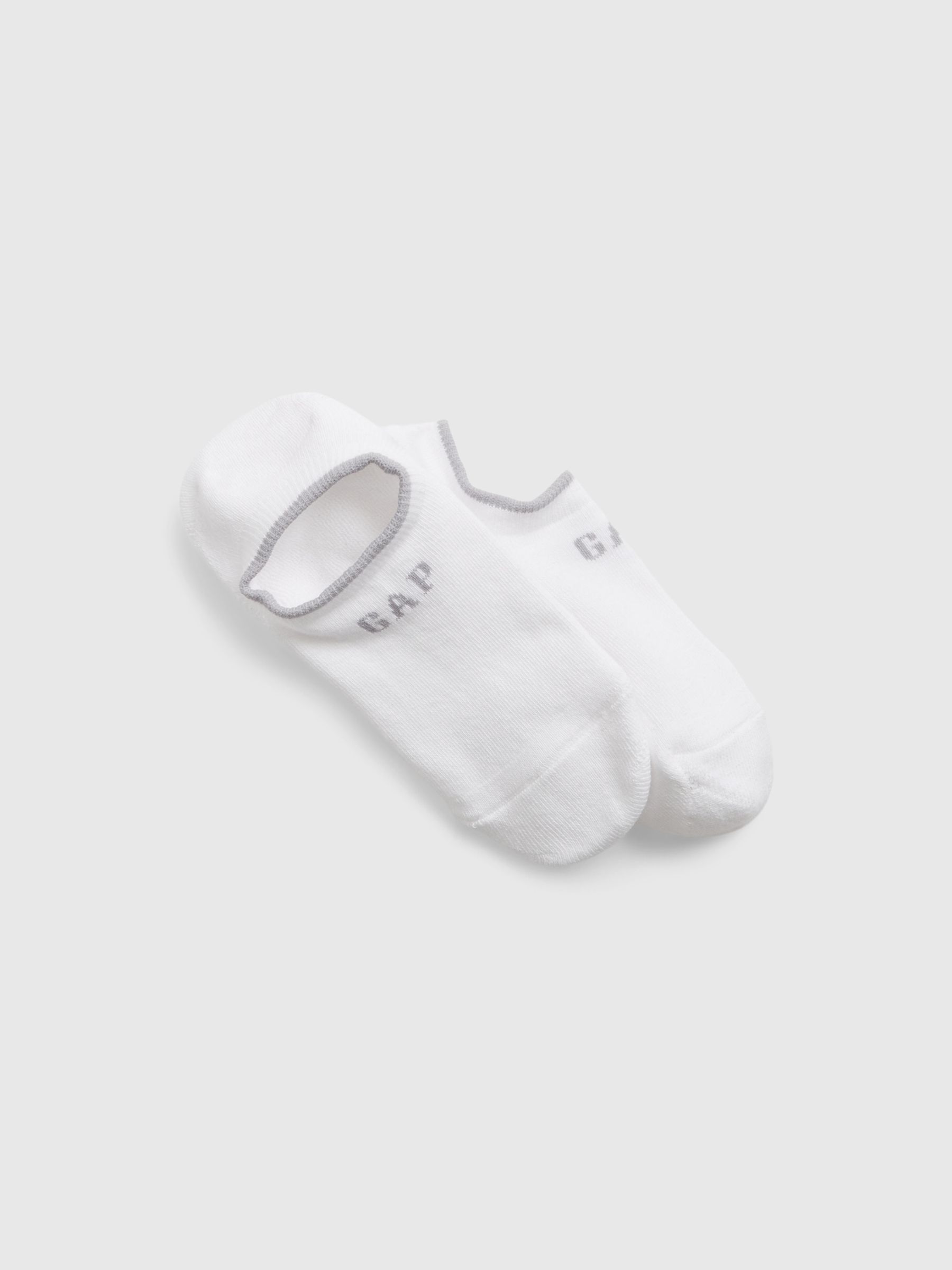 White Unisex Athletic Ankle Socks - Image 1 of 1