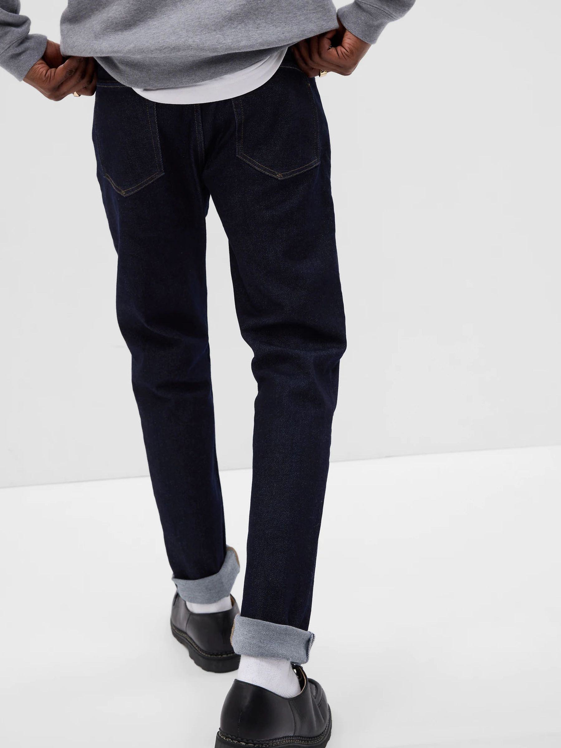 Dark Wash Blue Skinny Comfort Stretch Jeans - Image 3 of 7