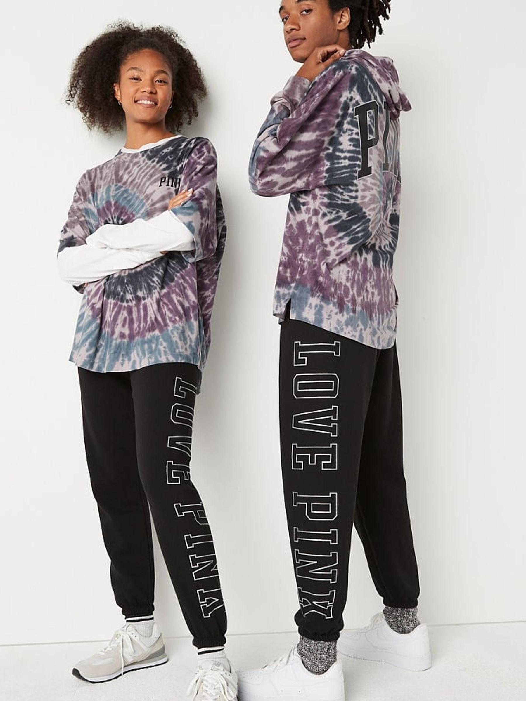 Purple Mist Spiral Tie Dye Shine Oversized Short Sleeve T-Shirt - Image 1 of 6
