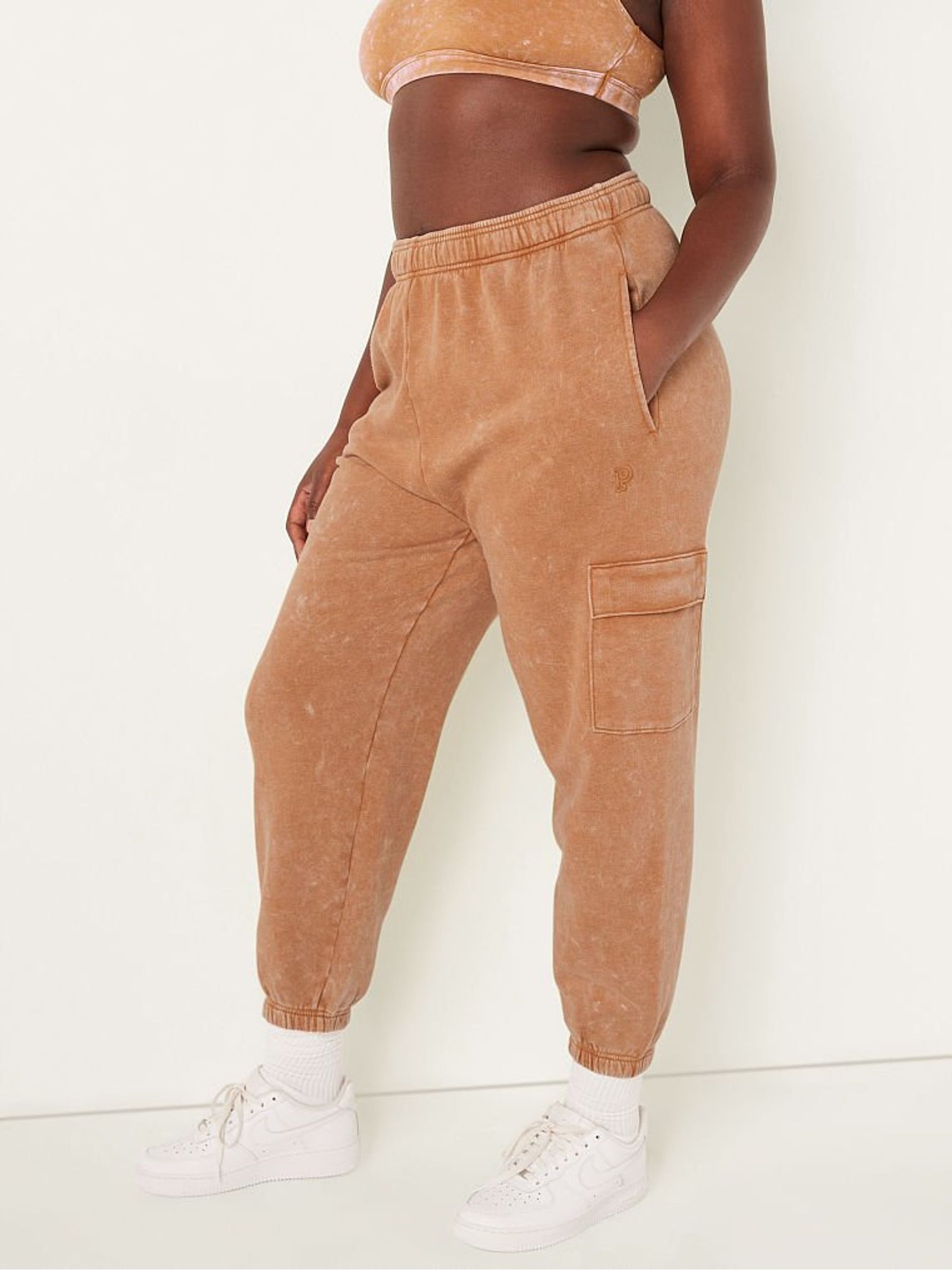 Brown Fleece Lounge Jogger - Image 1 of 4
