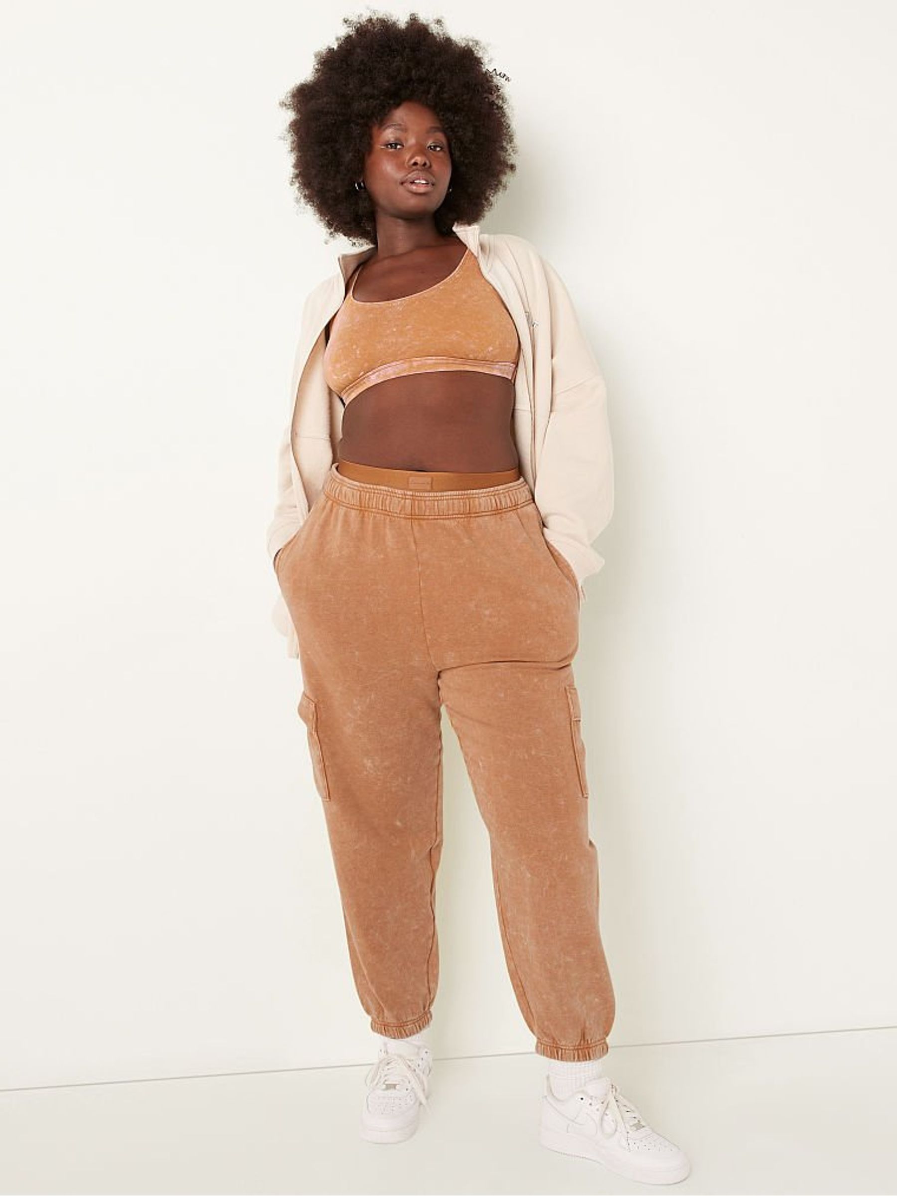 Brown Fleece Lounge Jogger - Image 3 of 4
