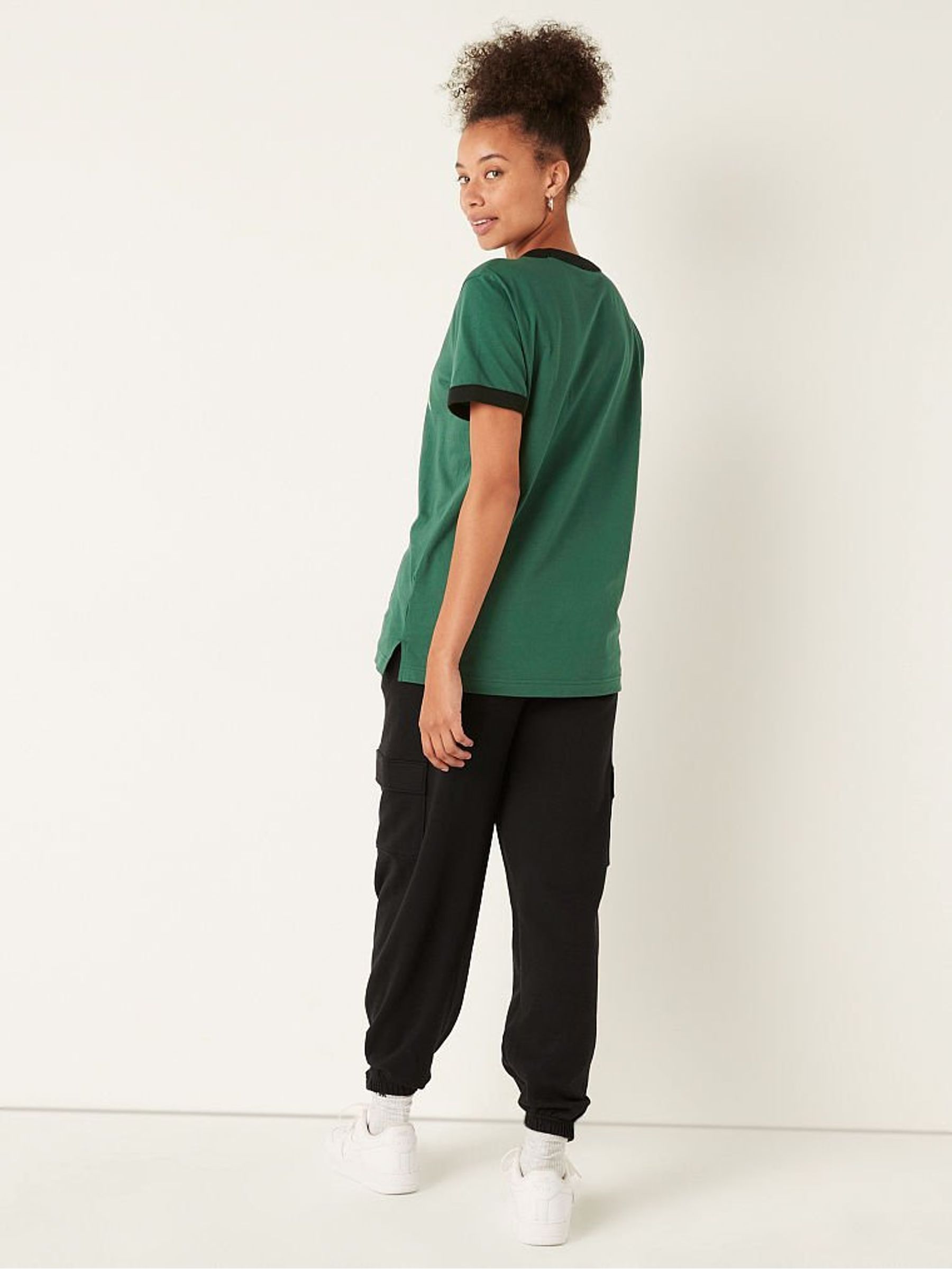Pure Black Fleece Lounge Jogger - Image 2 of 4