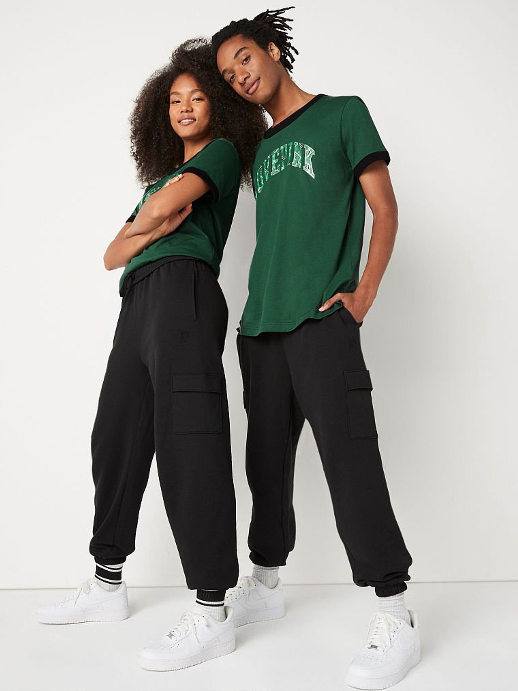 Pure Black Fleece Lounge Jogger - Image 3 of 4