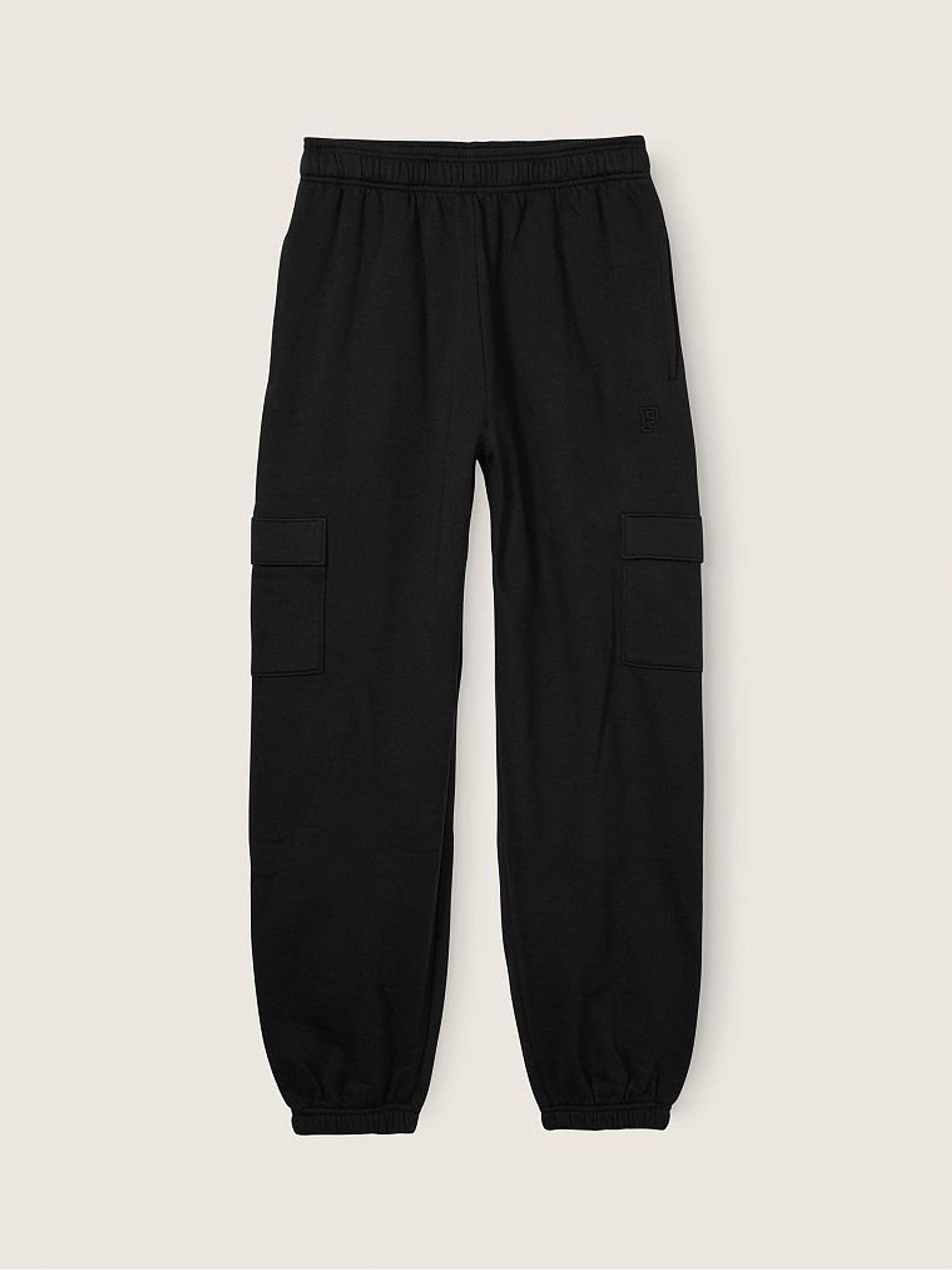 Pure Black Fleece Lounge Jogger - Image 4 of 4