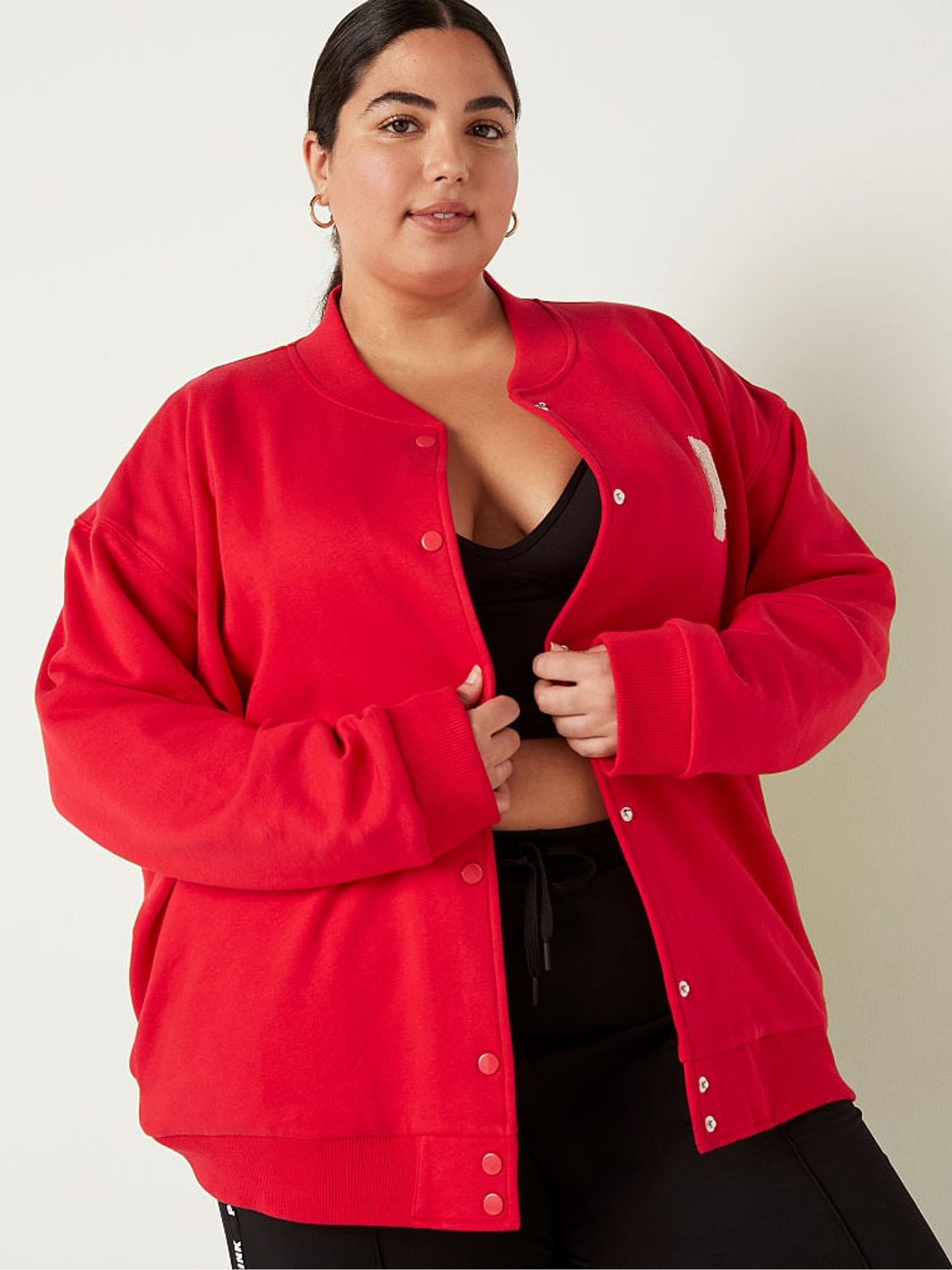 Red Pepper Varsity Jacket - Image 1 of 5