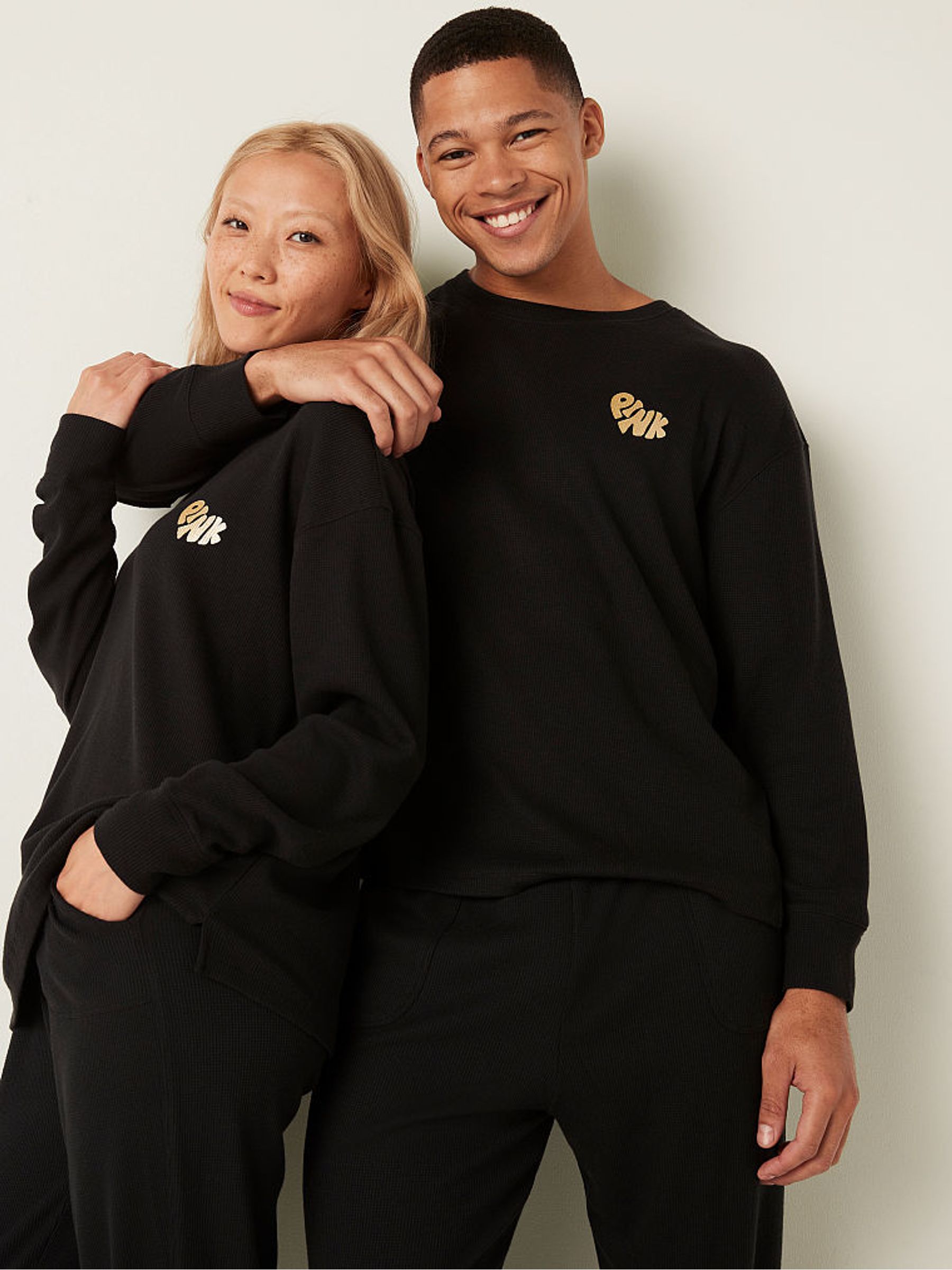 Pure Black Long Sleeve Pyjama Top - Image 3 of 4
