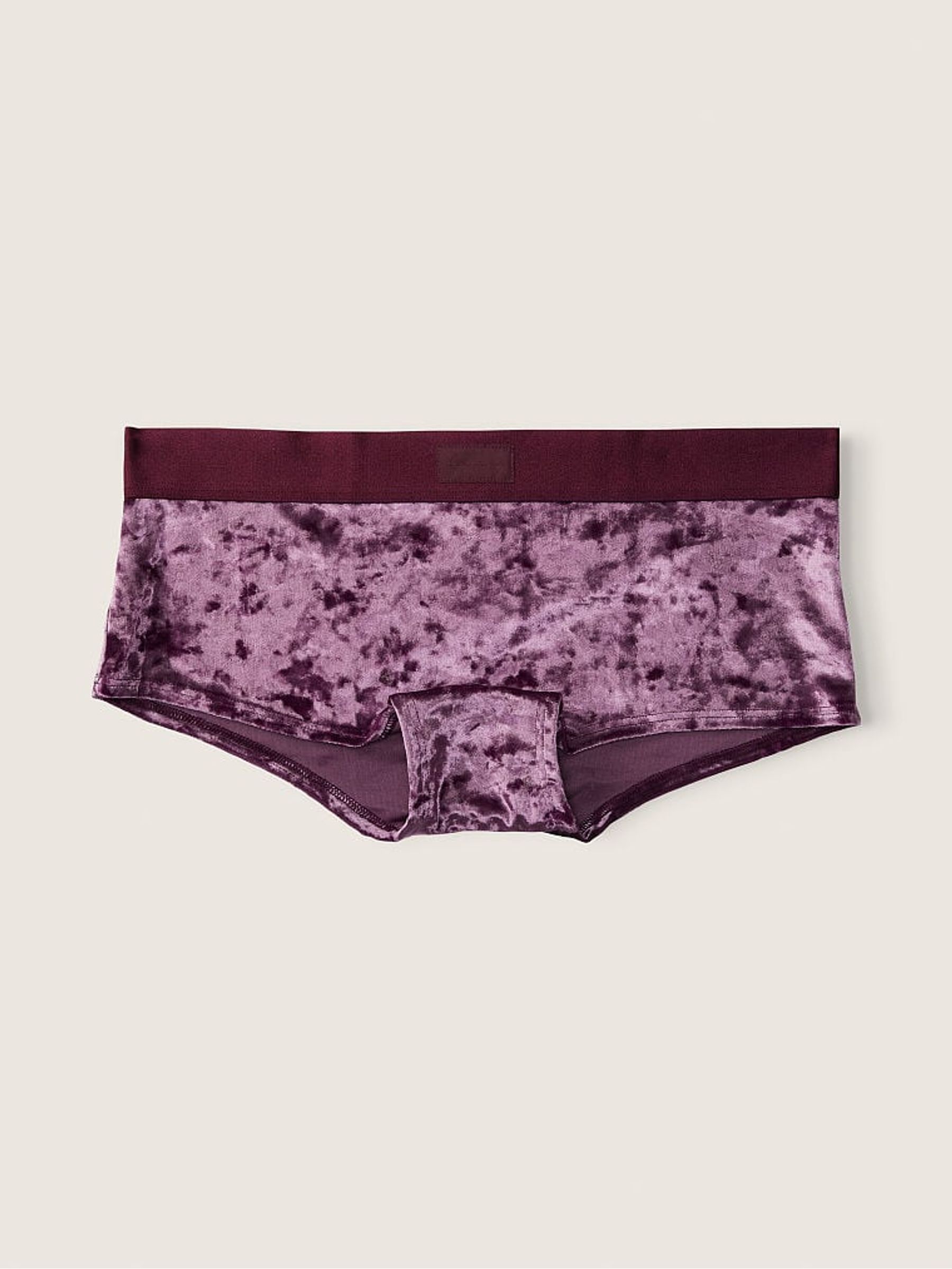 Maroon Purple Velvet Short Knickers - Image 2 of 3