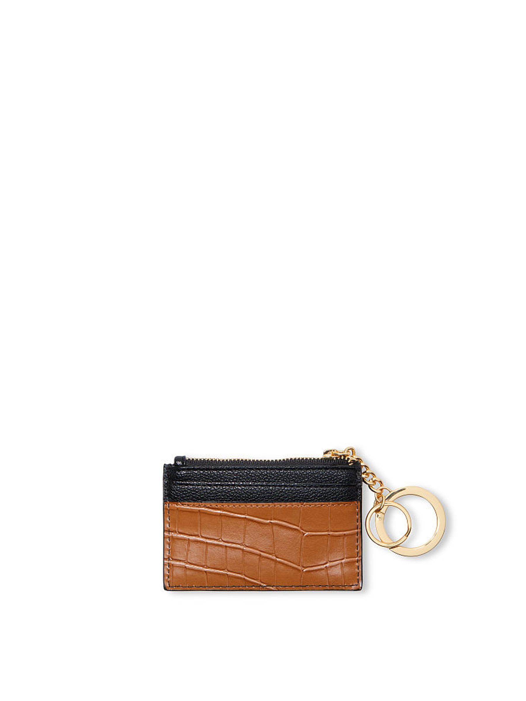 Brown Croc The Victoria Card Case Keyring - Image 2 of 2