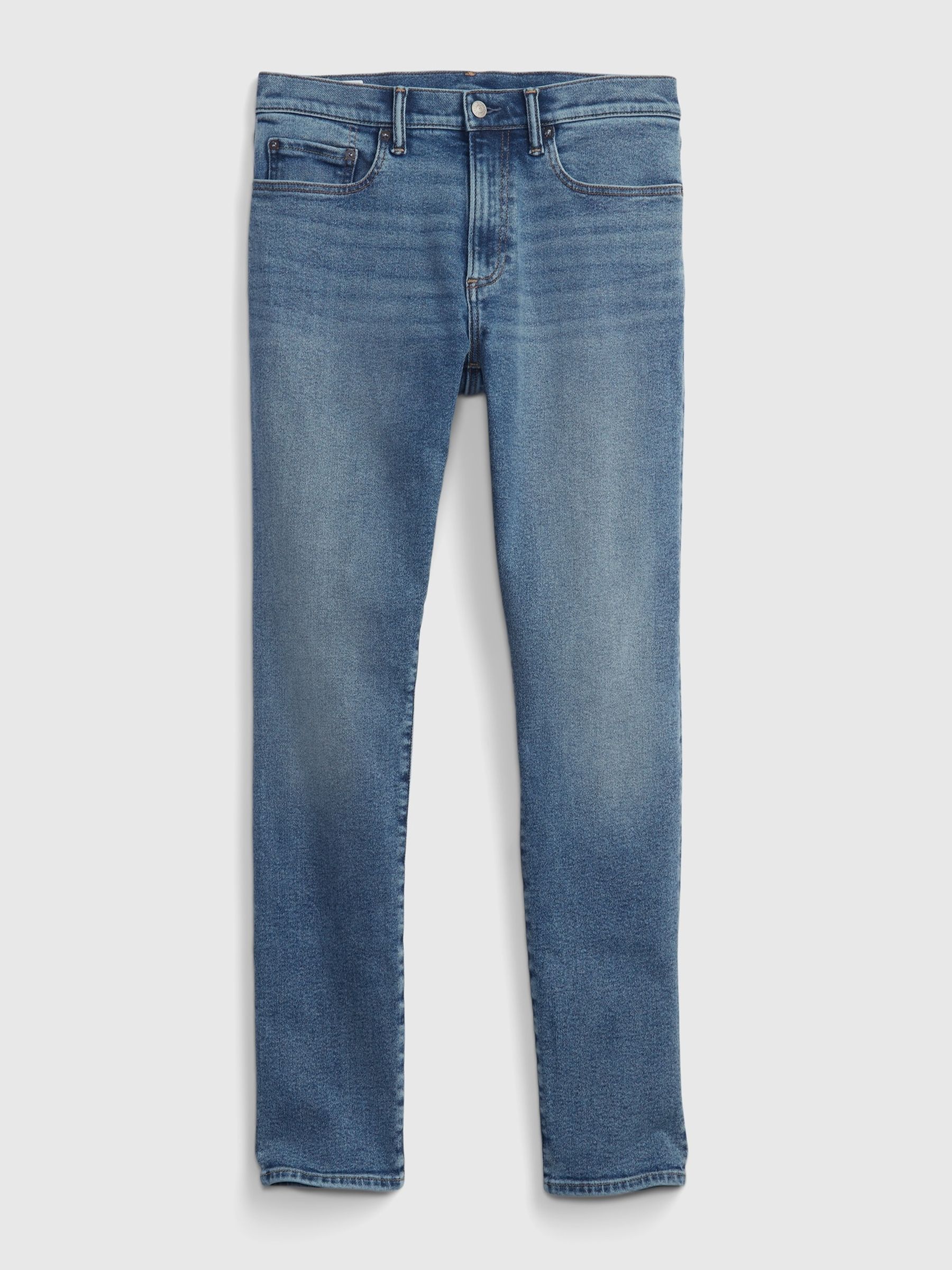 Light Wash Blue Skinny Comfort Stretch Jeans - Image 13 of 16