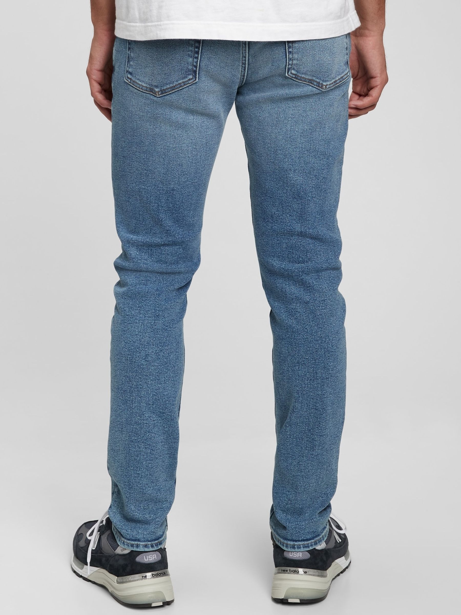 Light Wash Blue Skinny Comfort Stretch Jeans - Image 15 of 16