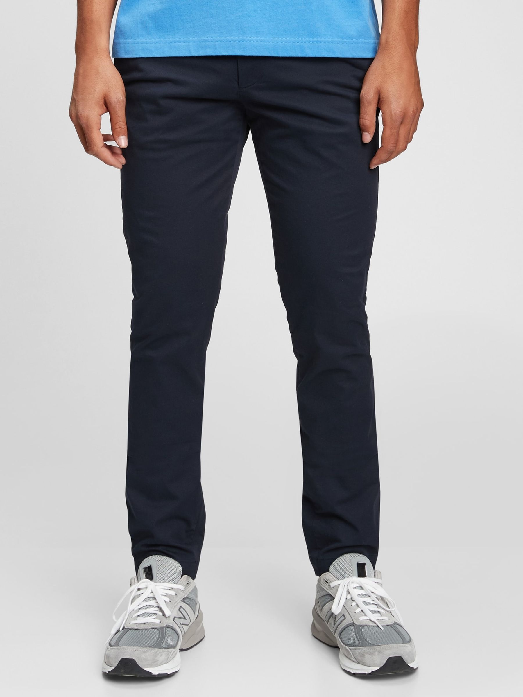 Blue Essential Slim Fit Chinos - Image 1 of 5