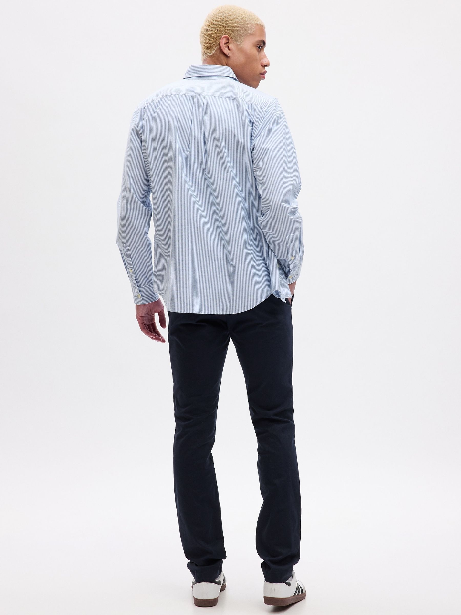 Blue Essential Slim Fit Chinos - Image 4 of 5