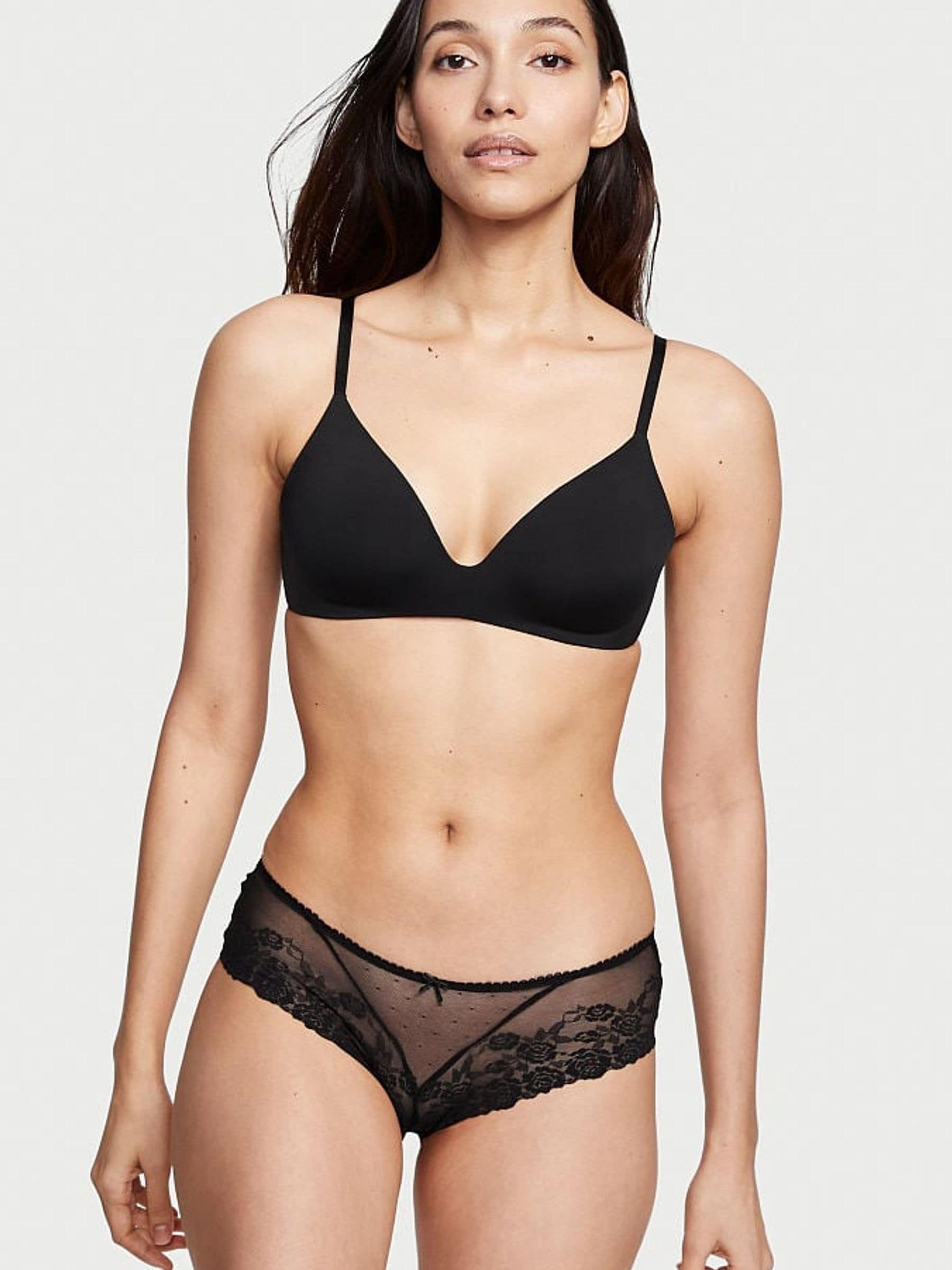 Black Lace Cheeky Knickers - Image 1 of 3