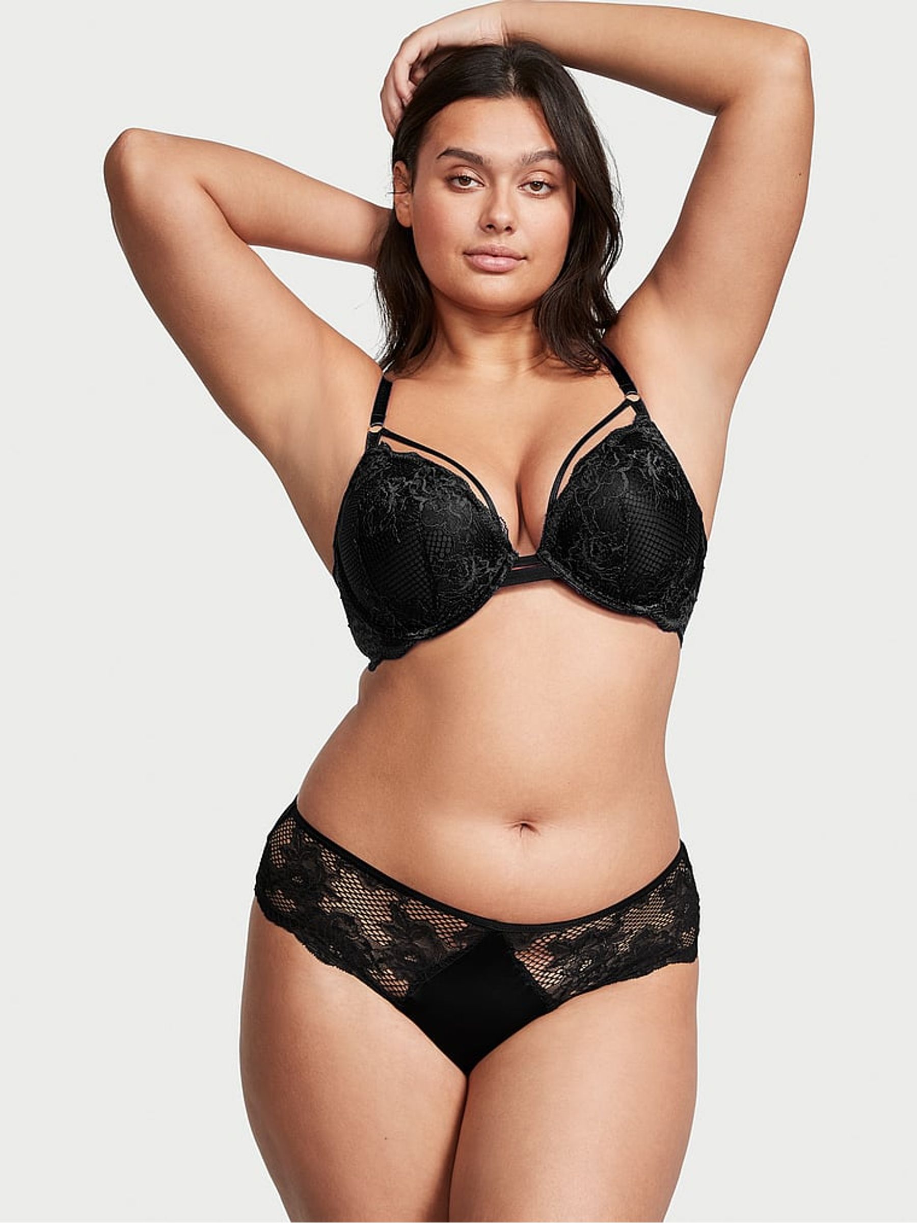 Black Lace Trim Cheeky Knickers - Image 1 of 3
