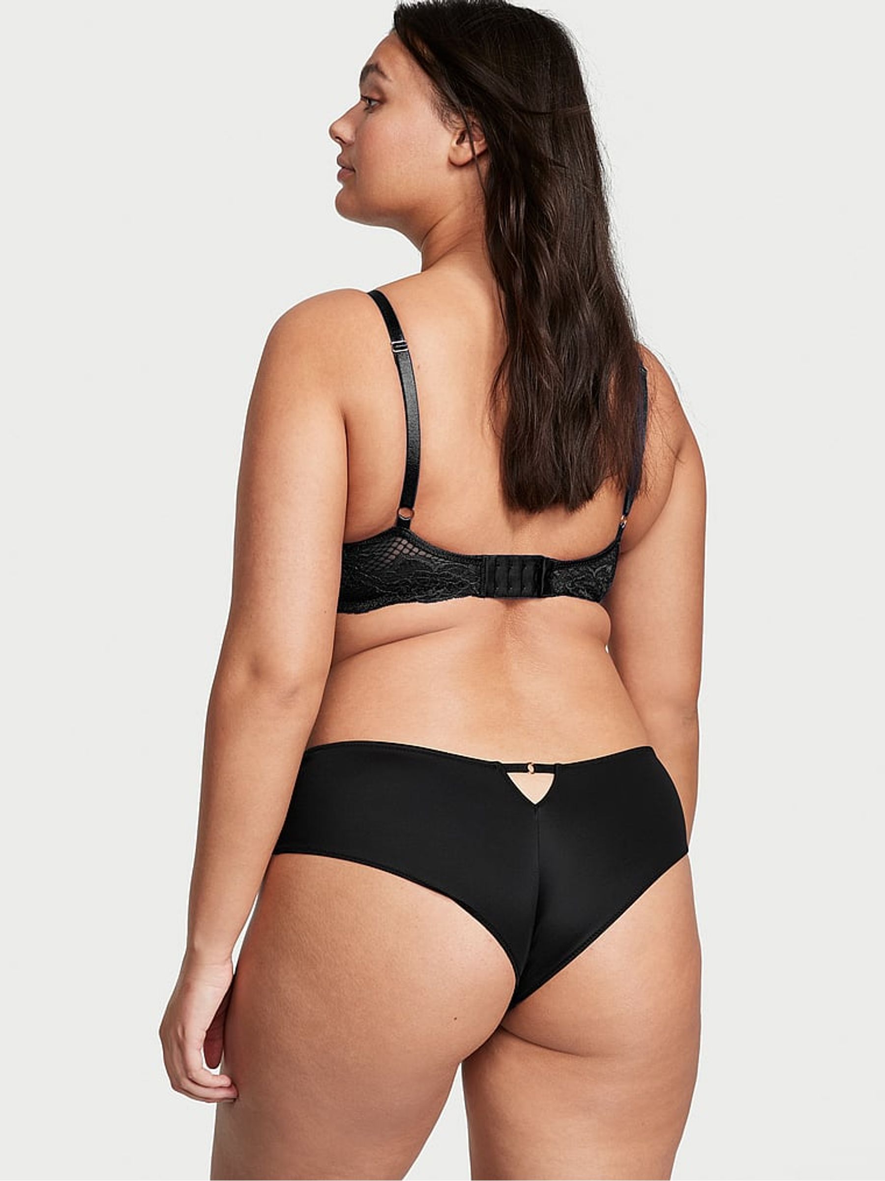 Black Lace Trim Cheeky Knickers - Image 2 of 3