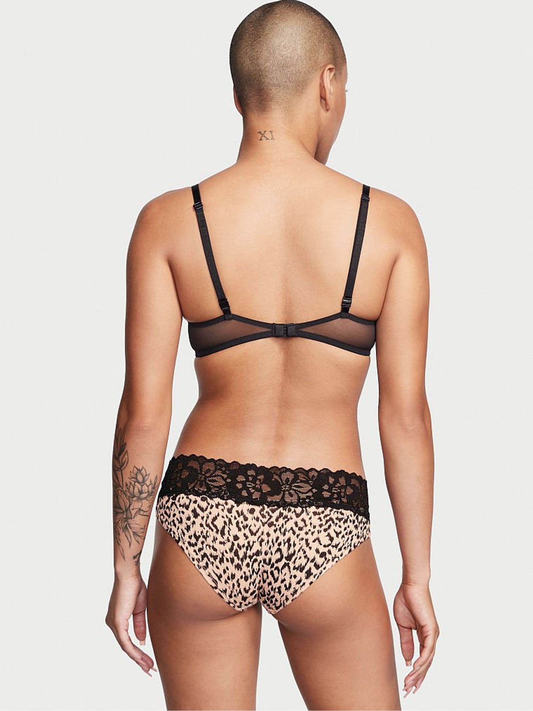 Cameo Animal Brown Cotton Lace Waist Hipster Knickers - Image 2 of 3