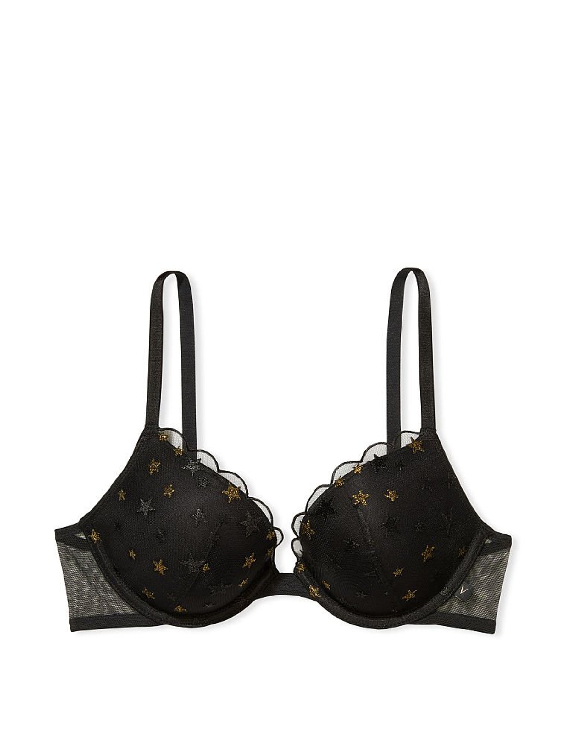Black Sexy T-Shirt Push Up Bra - Image 3 of 3