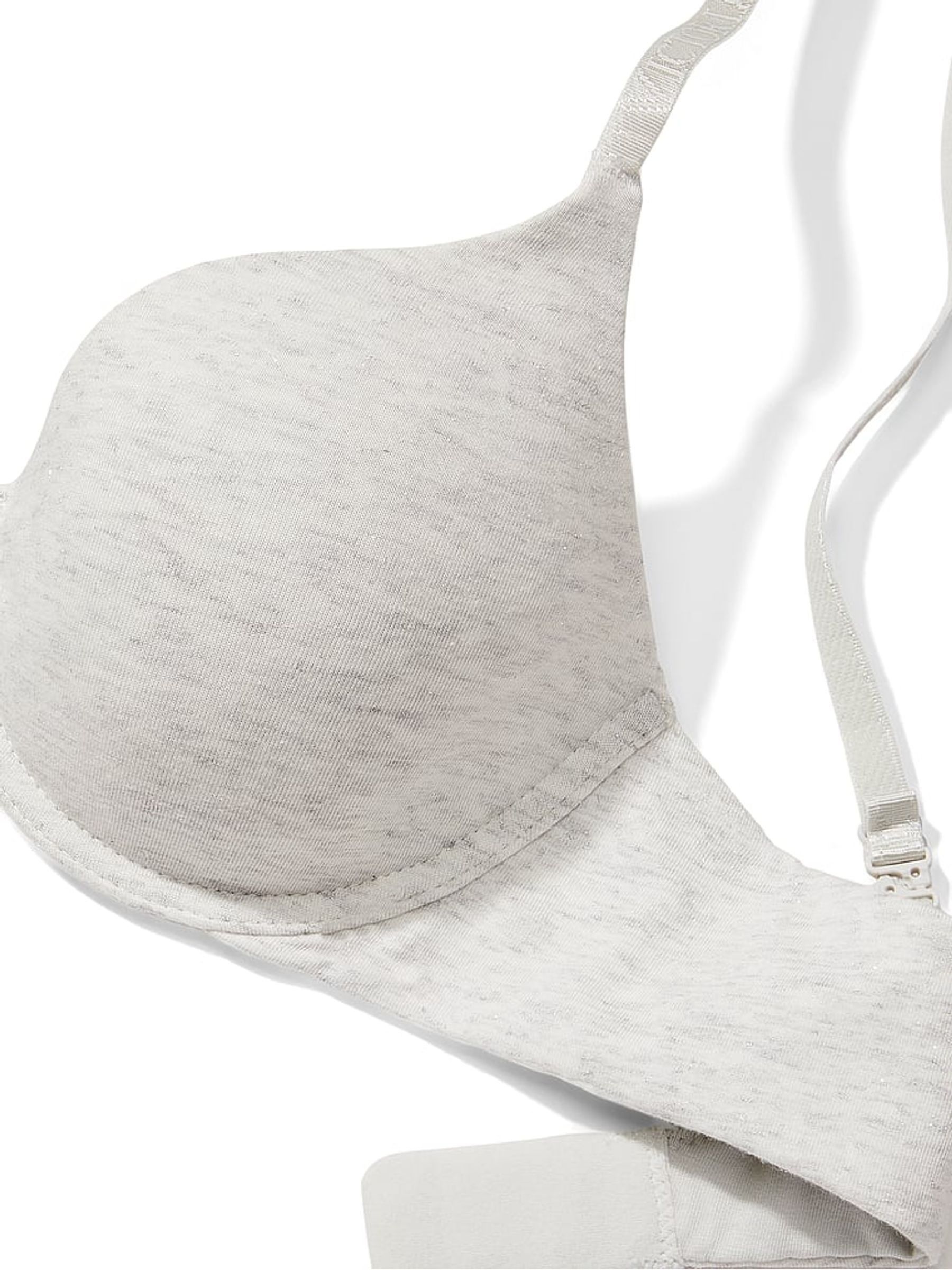 Heather Snow Grey Push Up T-Shirt Bra - Image 4 of 4