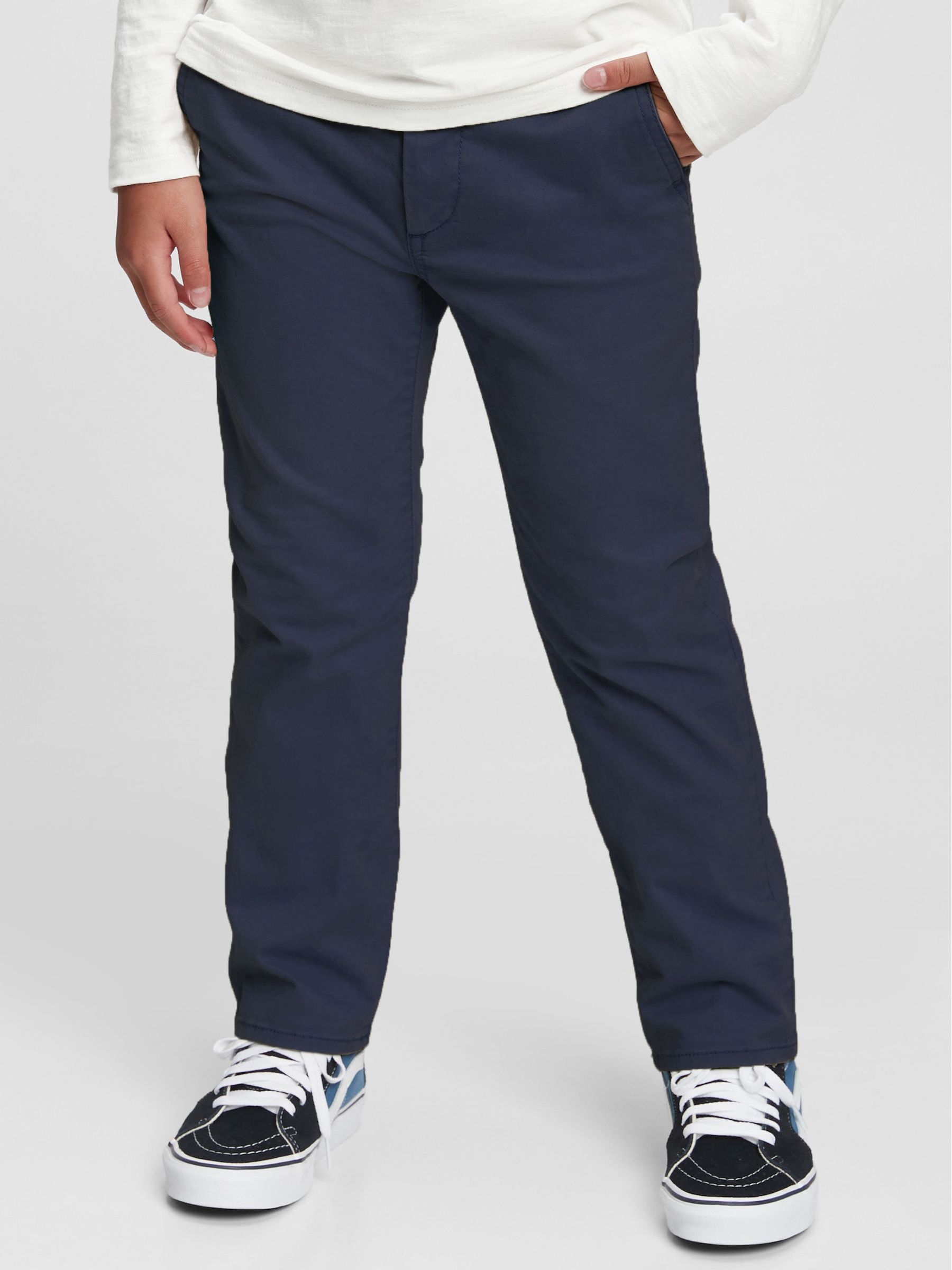Navy Blue Straight Leg Chinos (4-16yrs) - Image 2 of 3