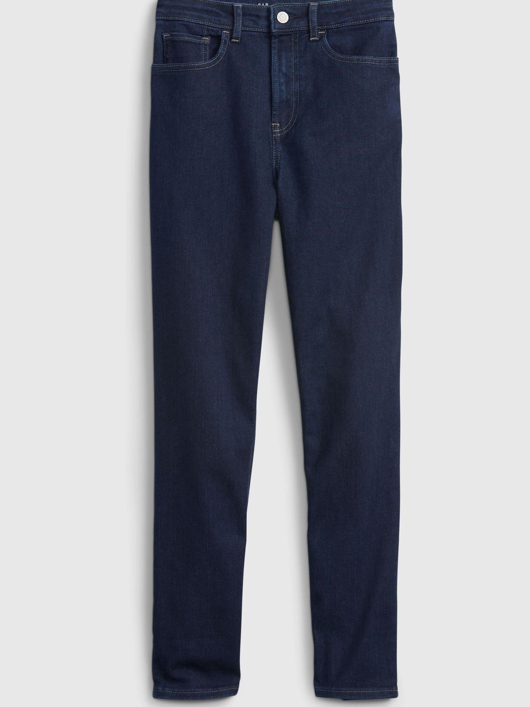 Dark Wash Blue Teen Sky High Rise Skinny Ankle Jeans - Image 2 of 5