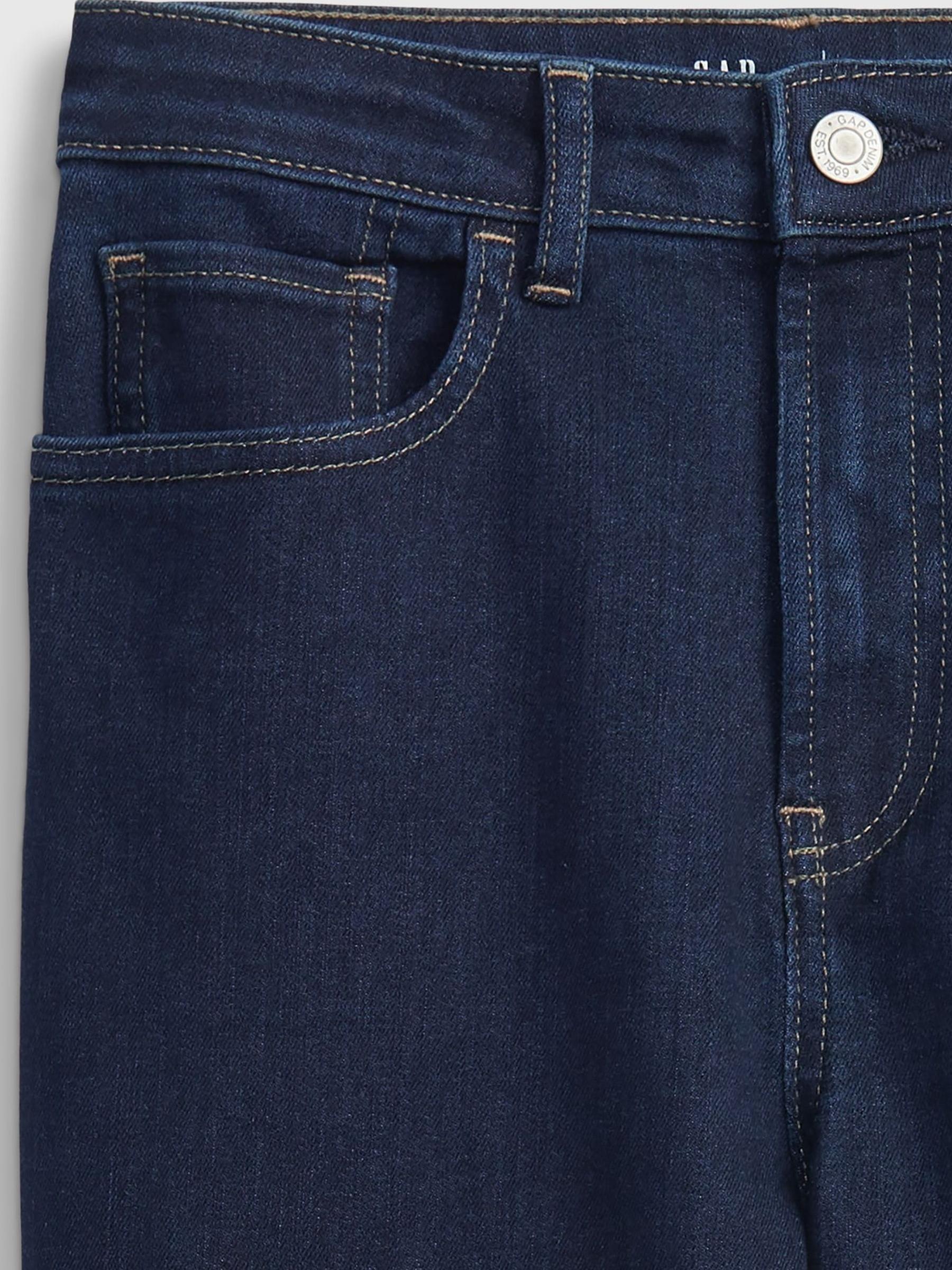 Dark Wash Blue Teen Sky High Rise Skinny Ankle Jeans - Image 4 of 5