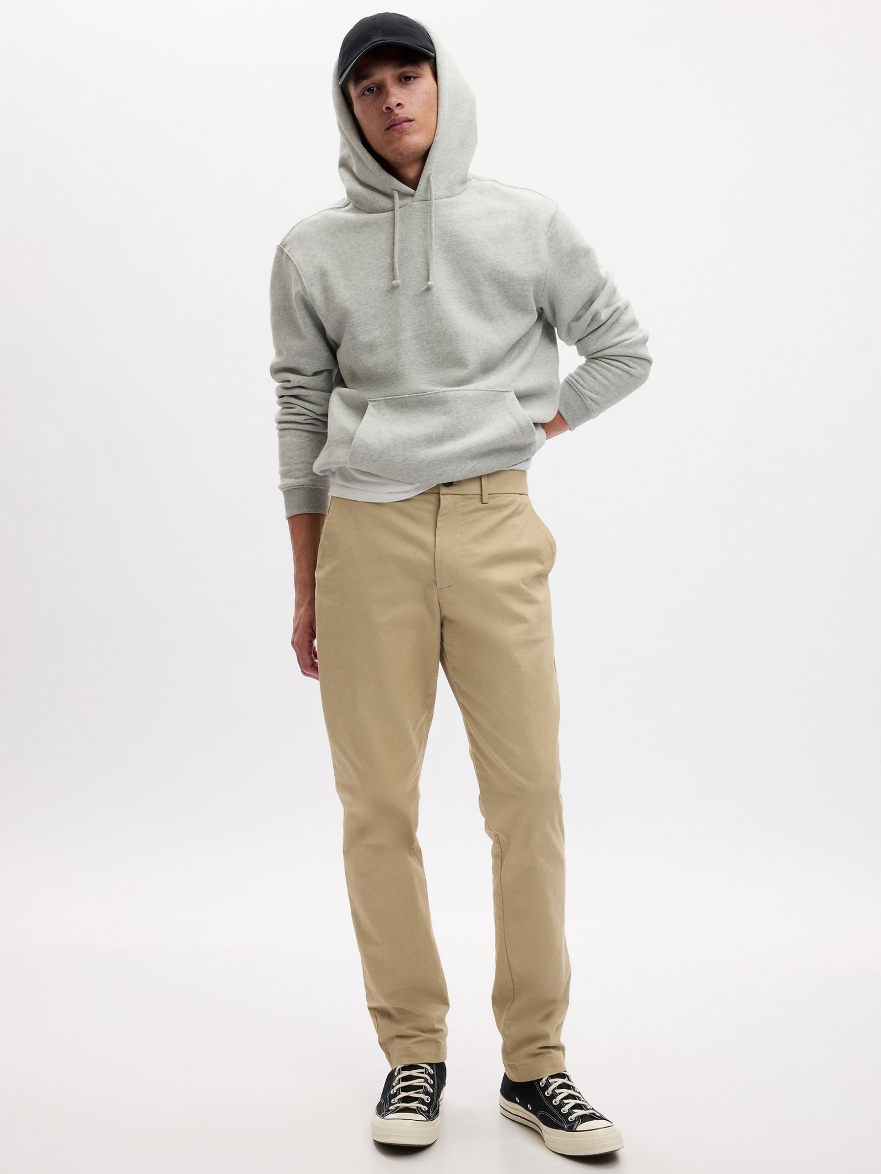 Beige Slim Fit Modern Chinos - Image 5 of 7