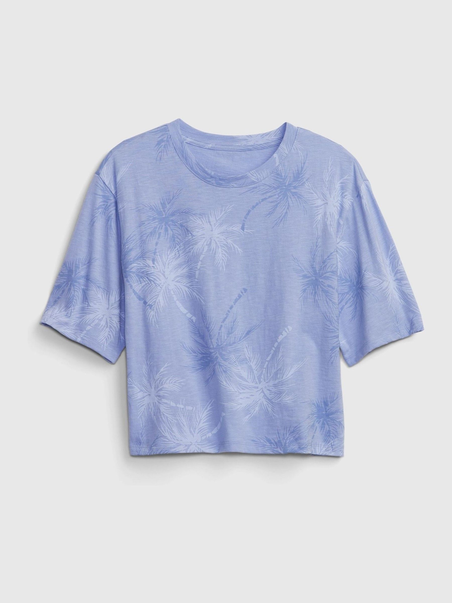 Blue Cotton Slub Jersey Pyjama Top - Image 3 of 3