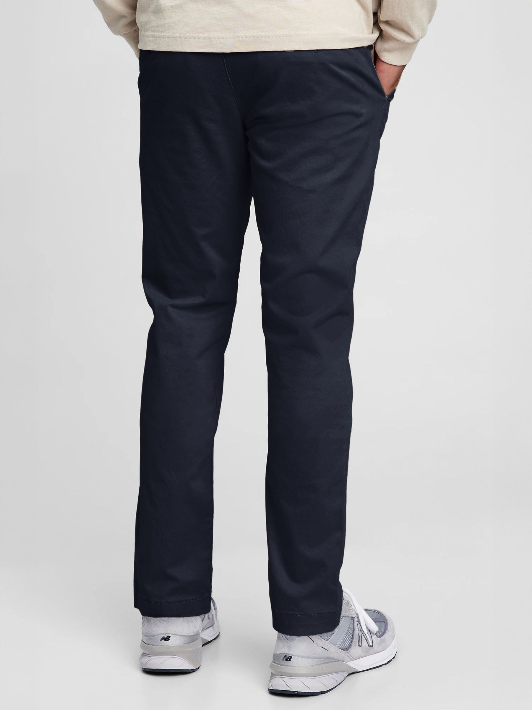 Navy Blue Slim Fit Stretch Essential Chino Trousers - Image 5 of 7